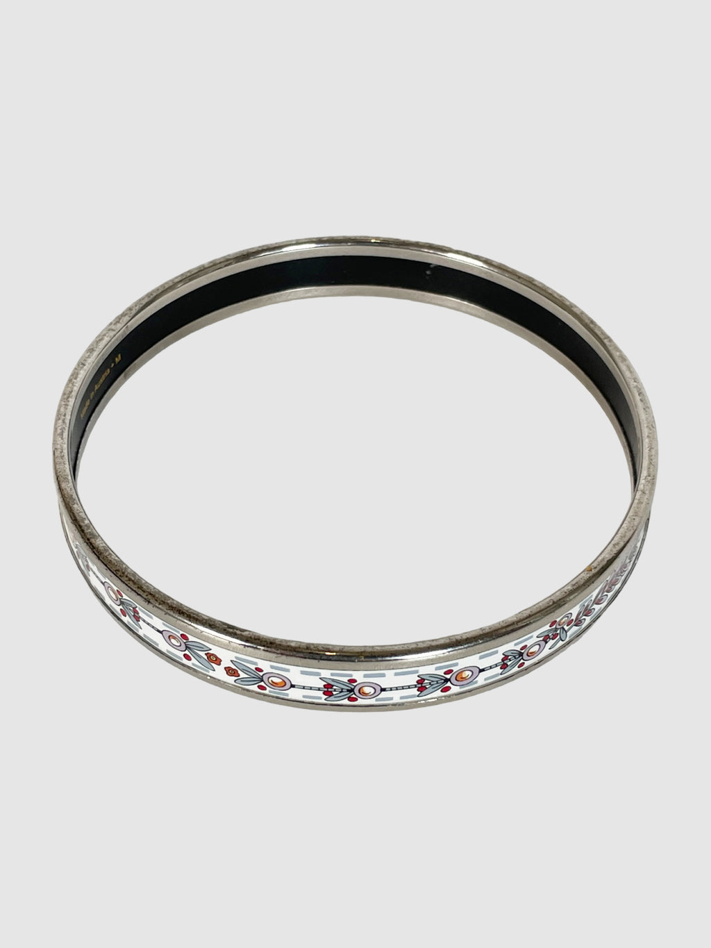 Narrow Enamel Bangle Bracelet