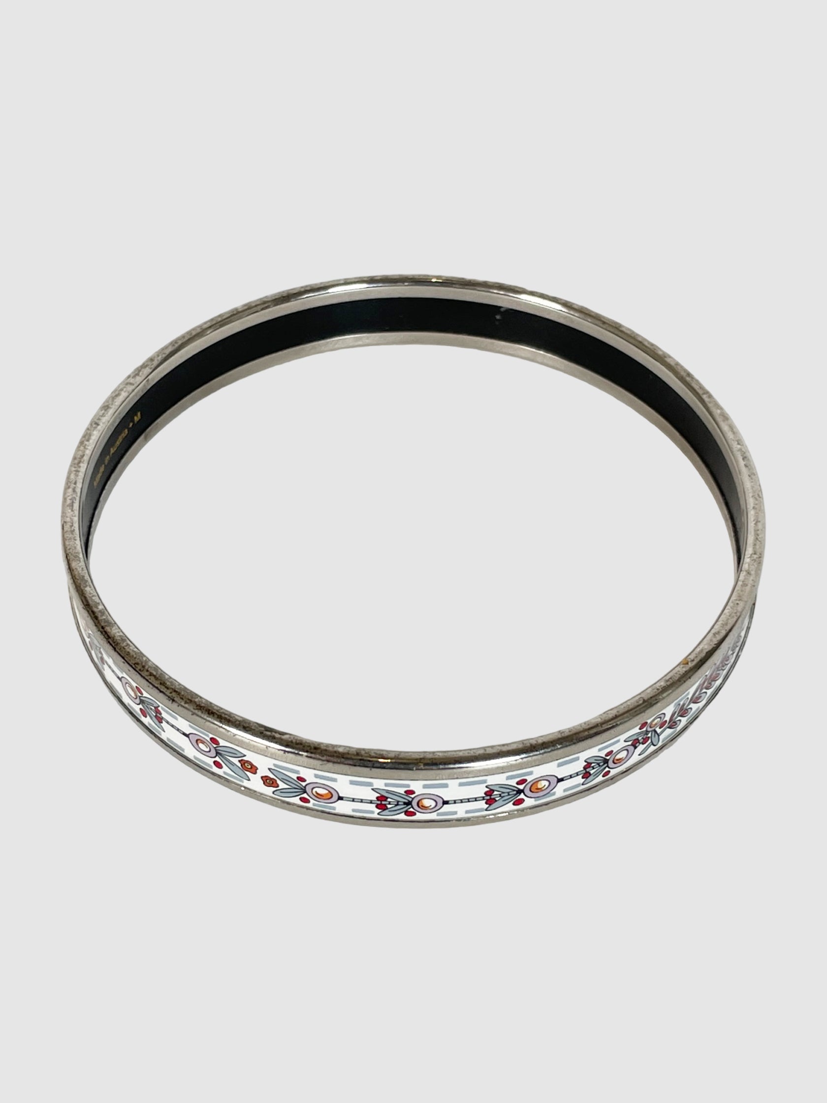 Narrow Enamel Bangle Bracelet
