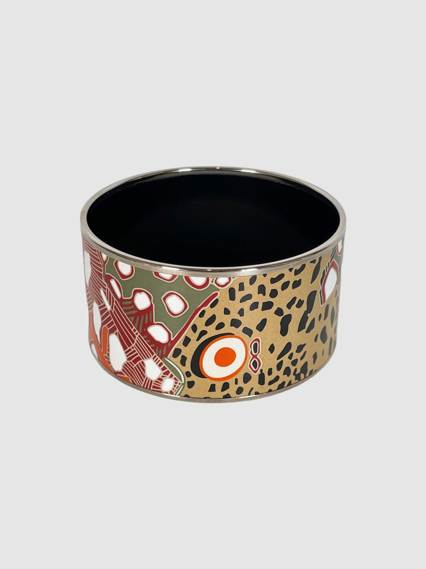 Extra Wide Enamel Printed Bangle