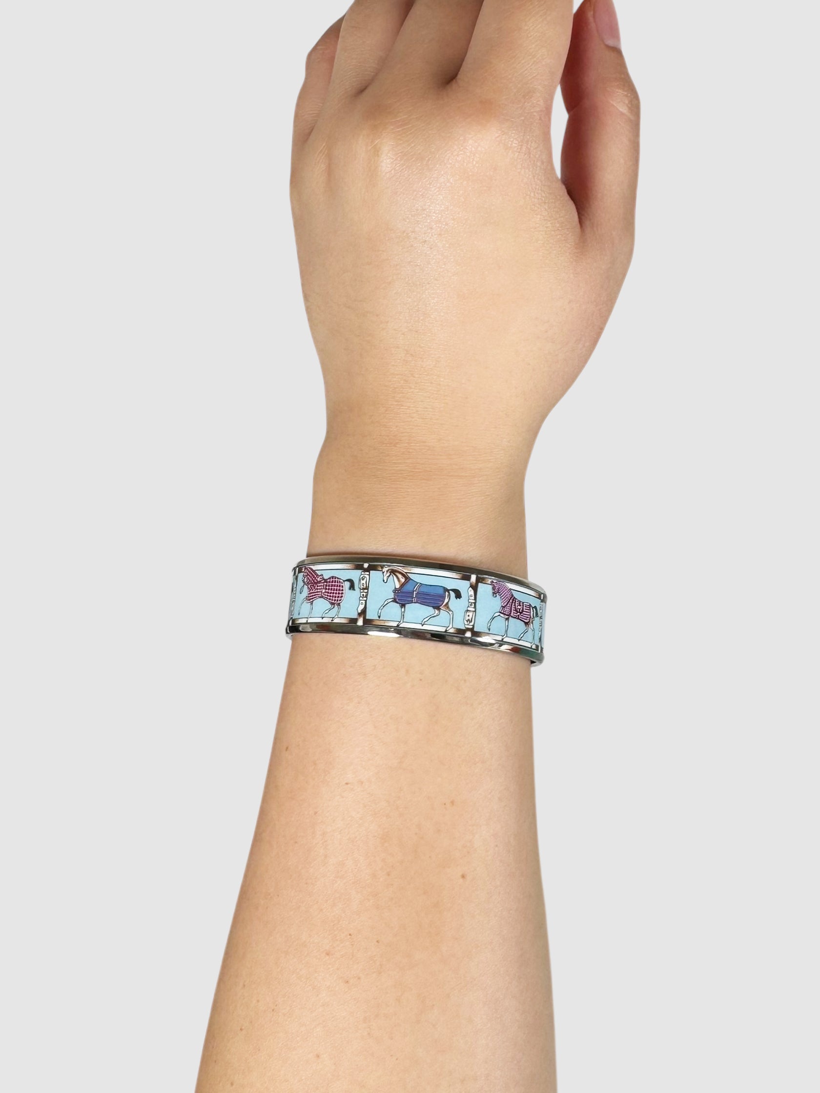 Equestrian Enamel Bangle
