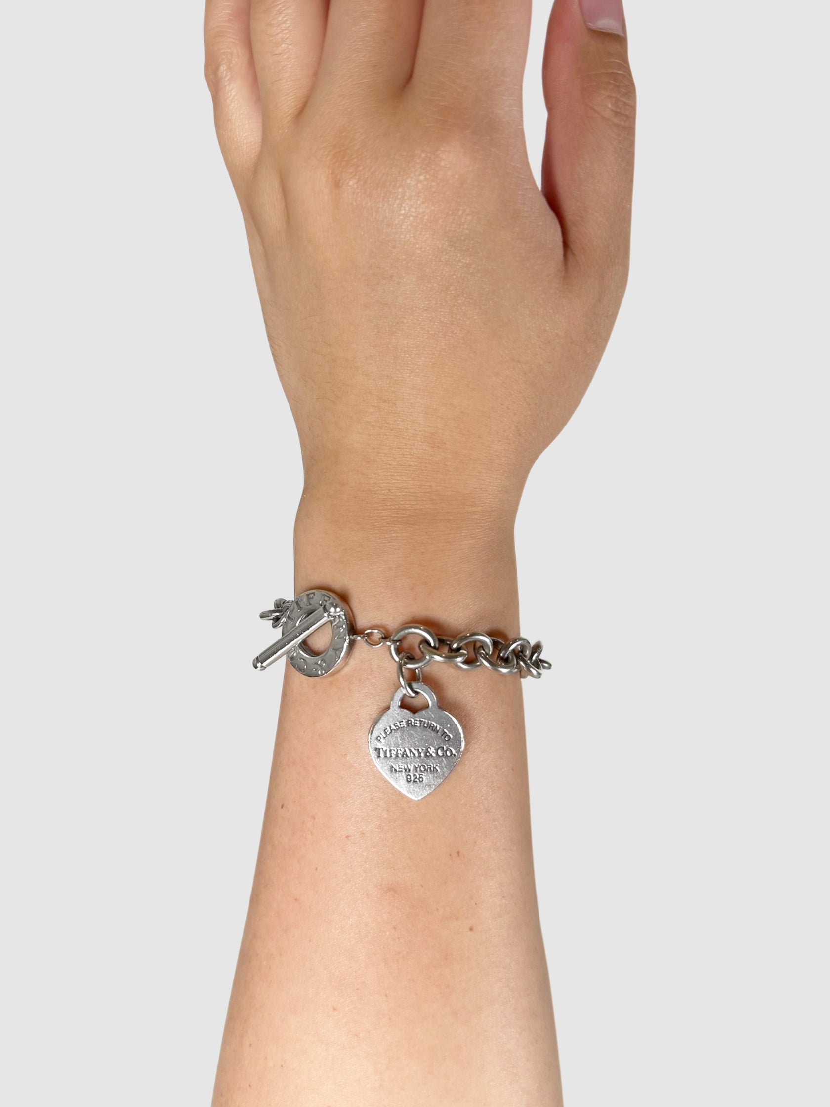 Heart Tag Toggle Bracelet