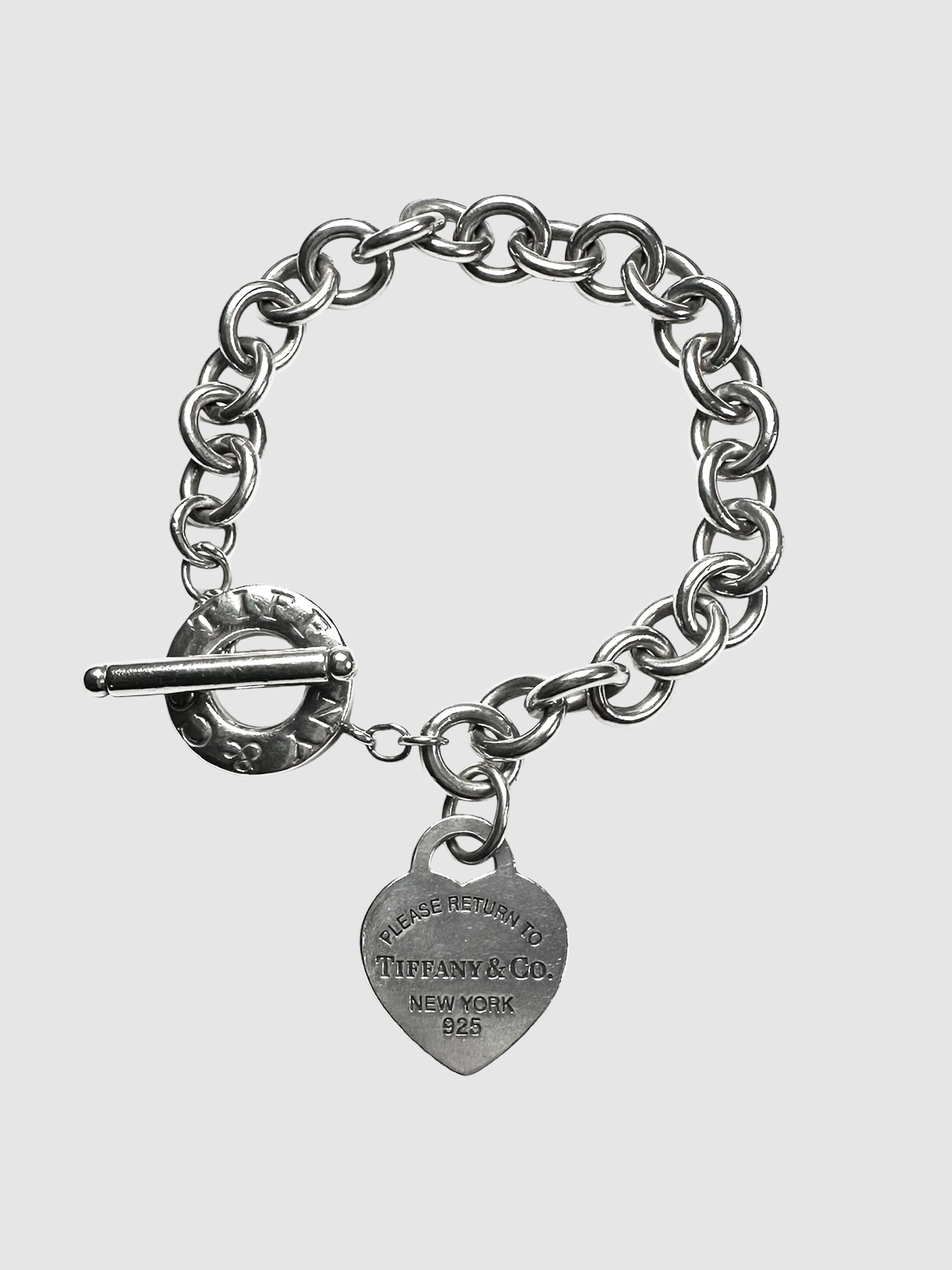 Heart Tag Toggle Bracelet