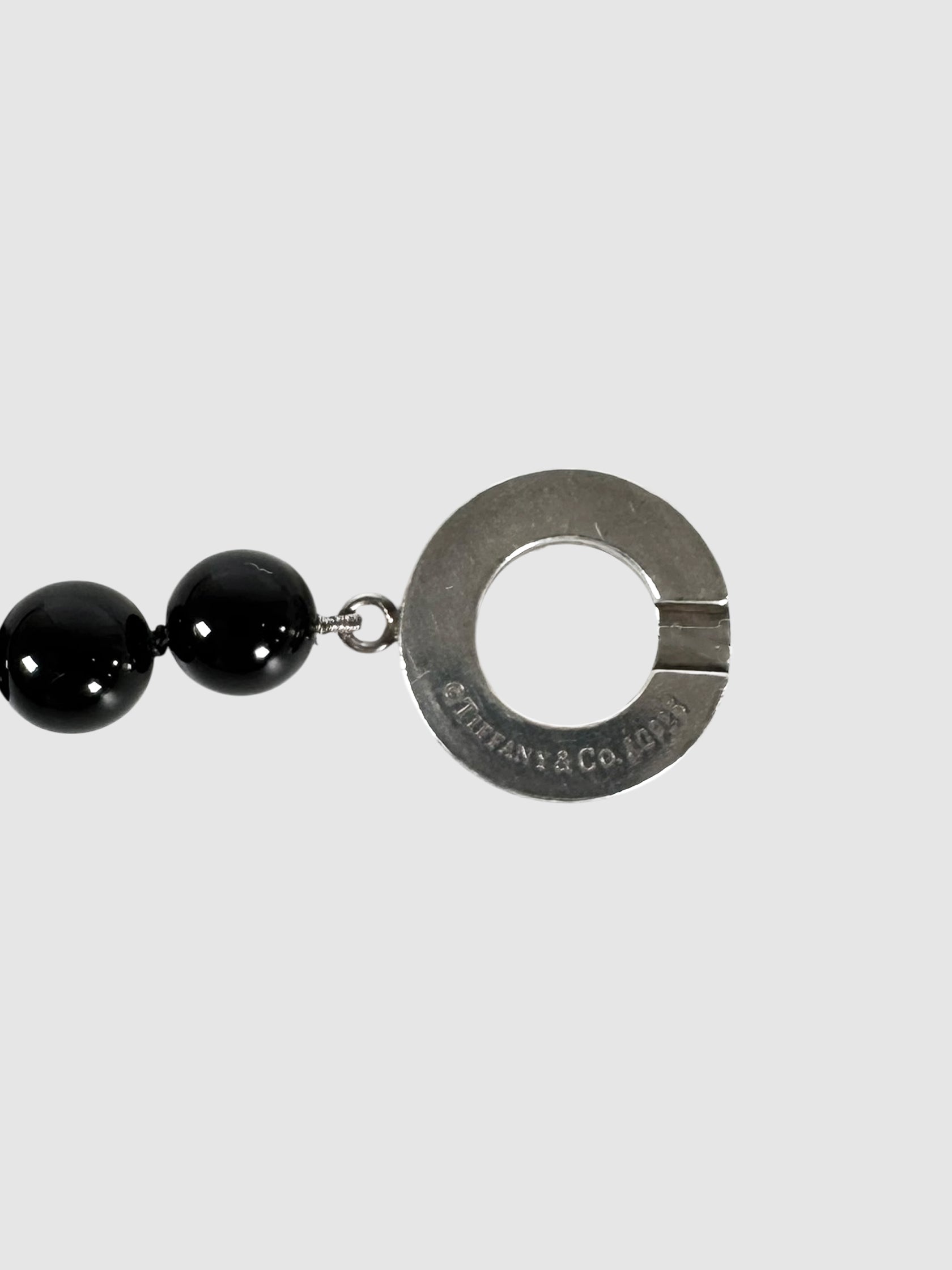 Onyx Bead Toggle Bracelet