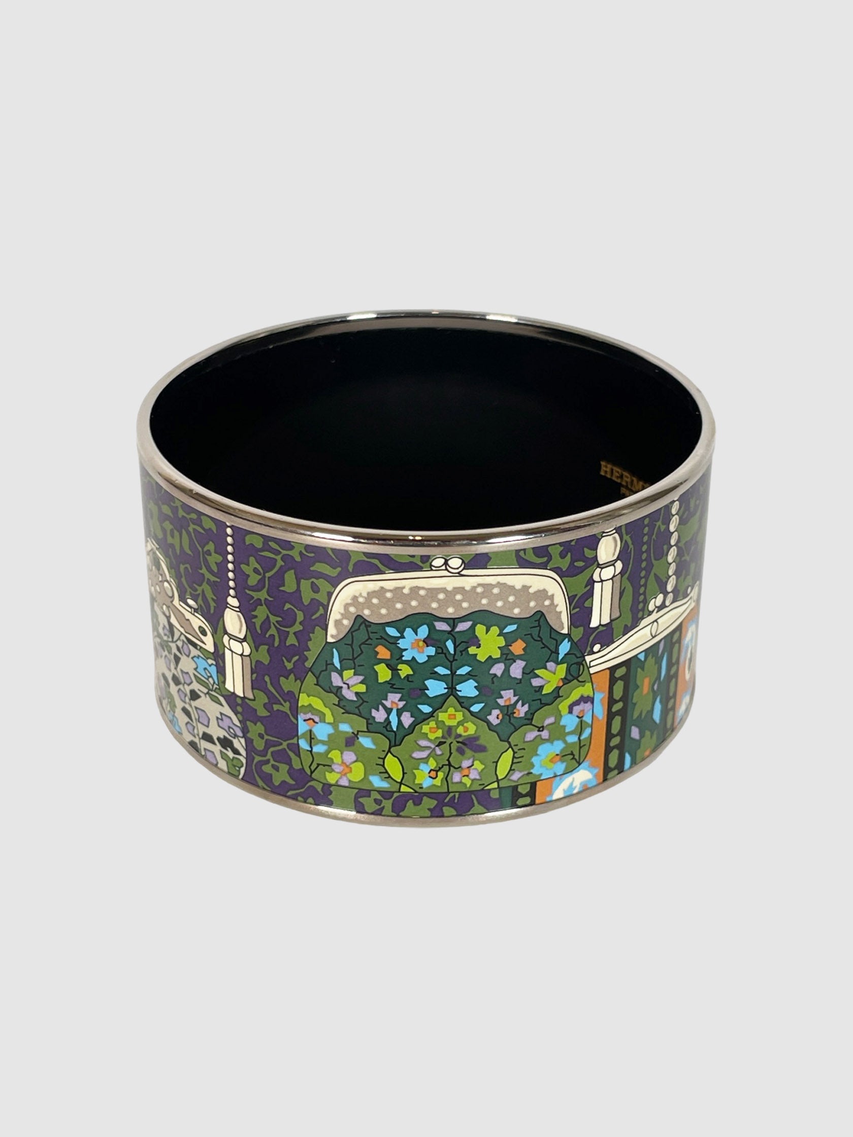 Extra Wide Enamel Printed Bangle