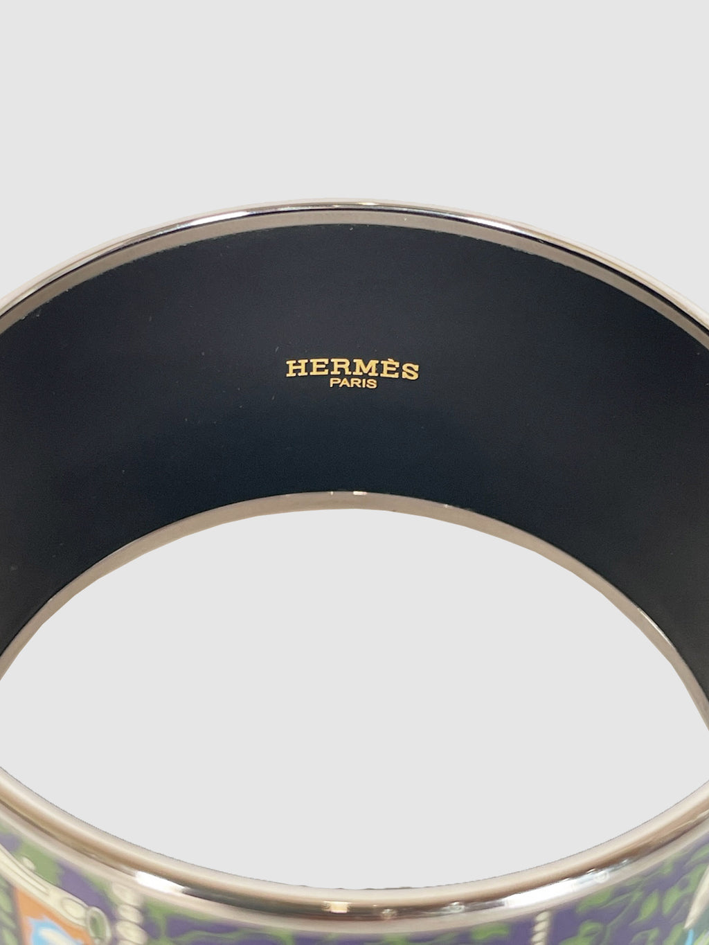 Extra Wide Enamel Printed Bangle