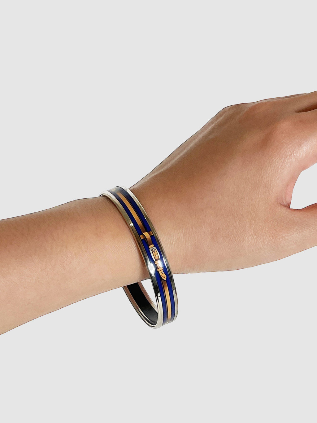 Narrow Enamel Bangle Bracelet