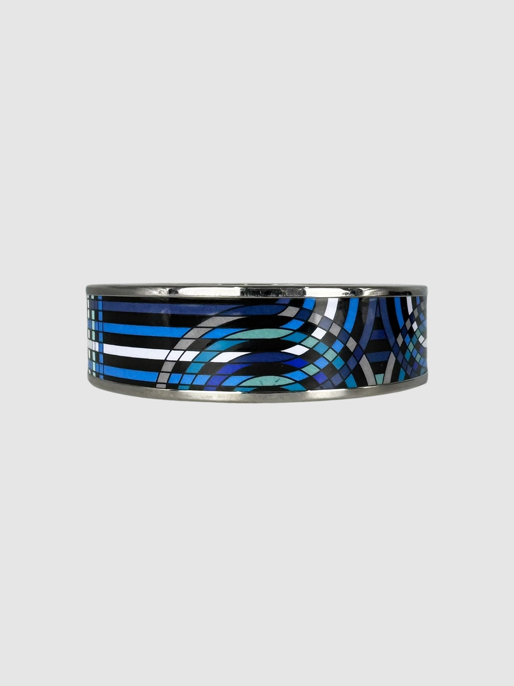 Geometric Enamel Bangle
