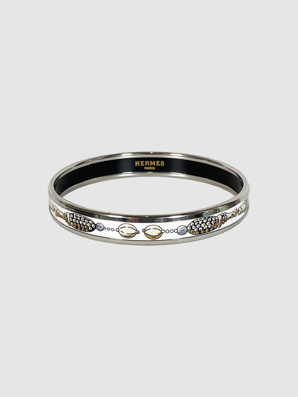 Narrow Enamel Bangle Bracelet