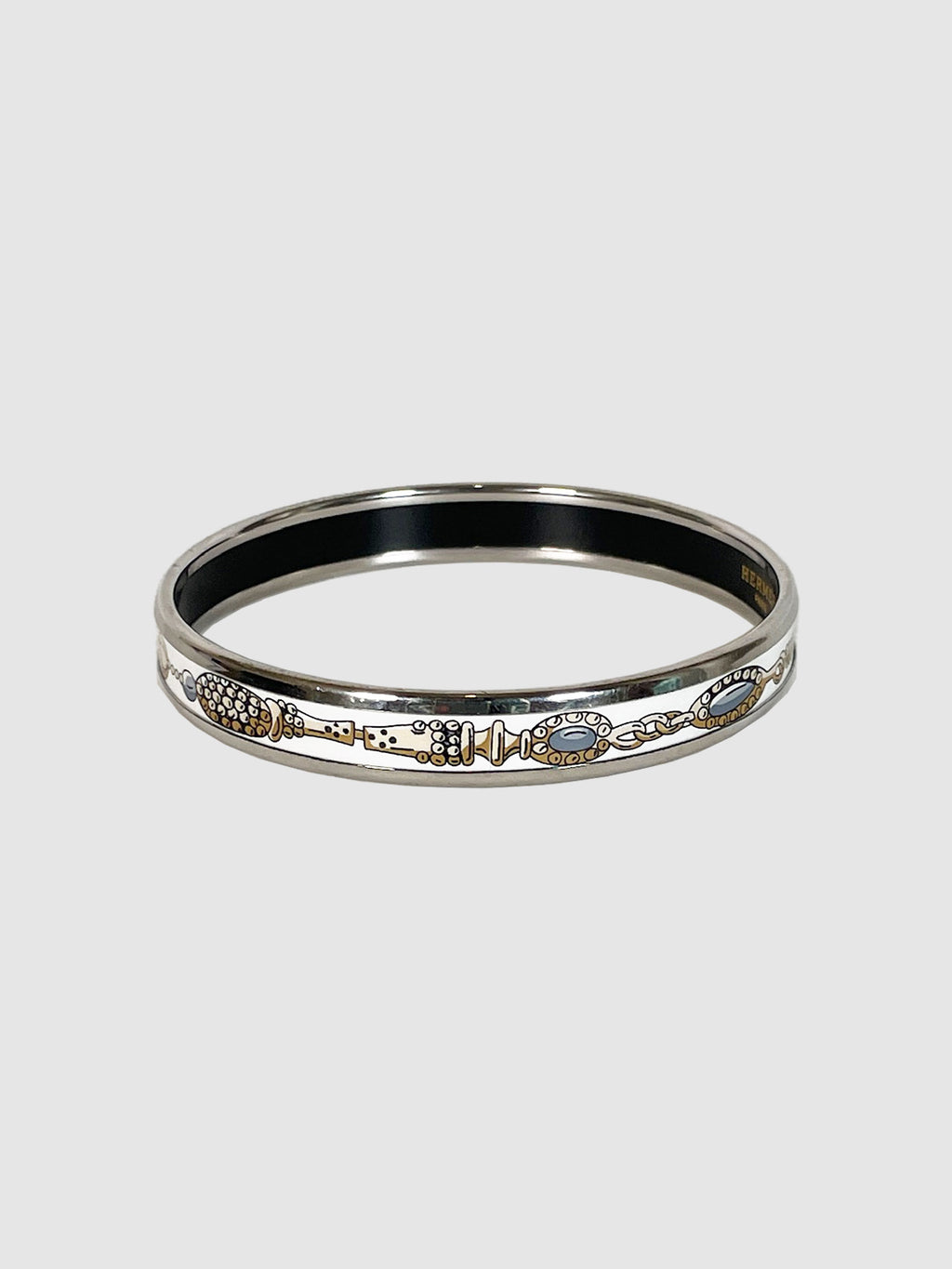 Narrow Enamel Bangle Bracelet