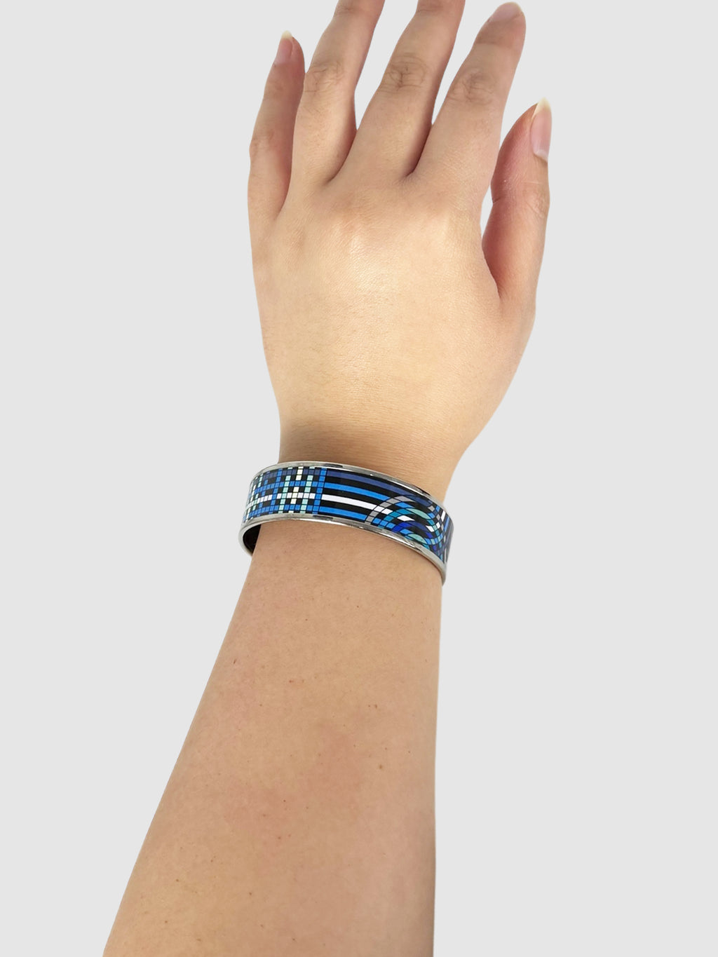 Geometric Enamel Bangle