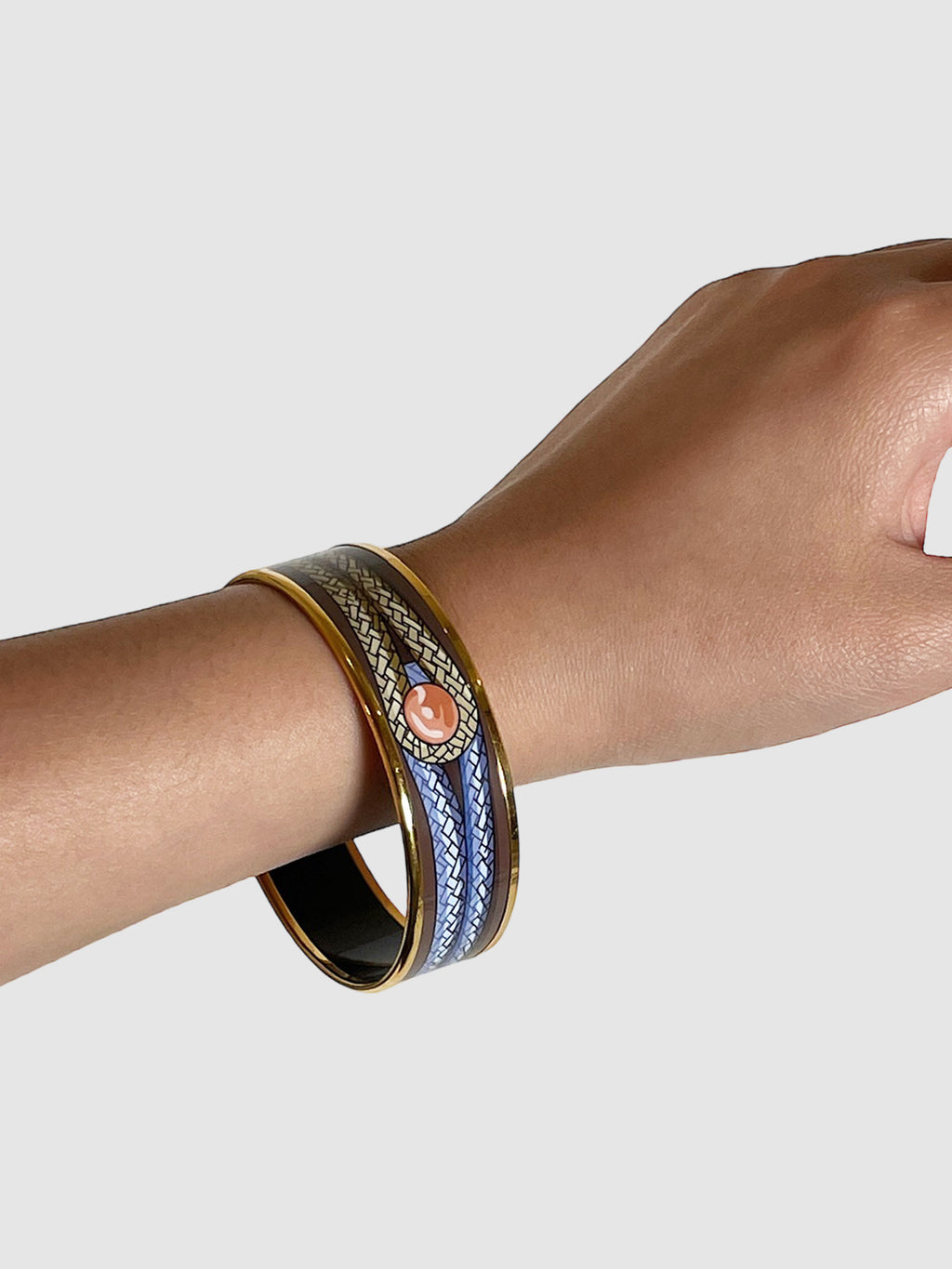 Enamel Printed Bangle Bracelet