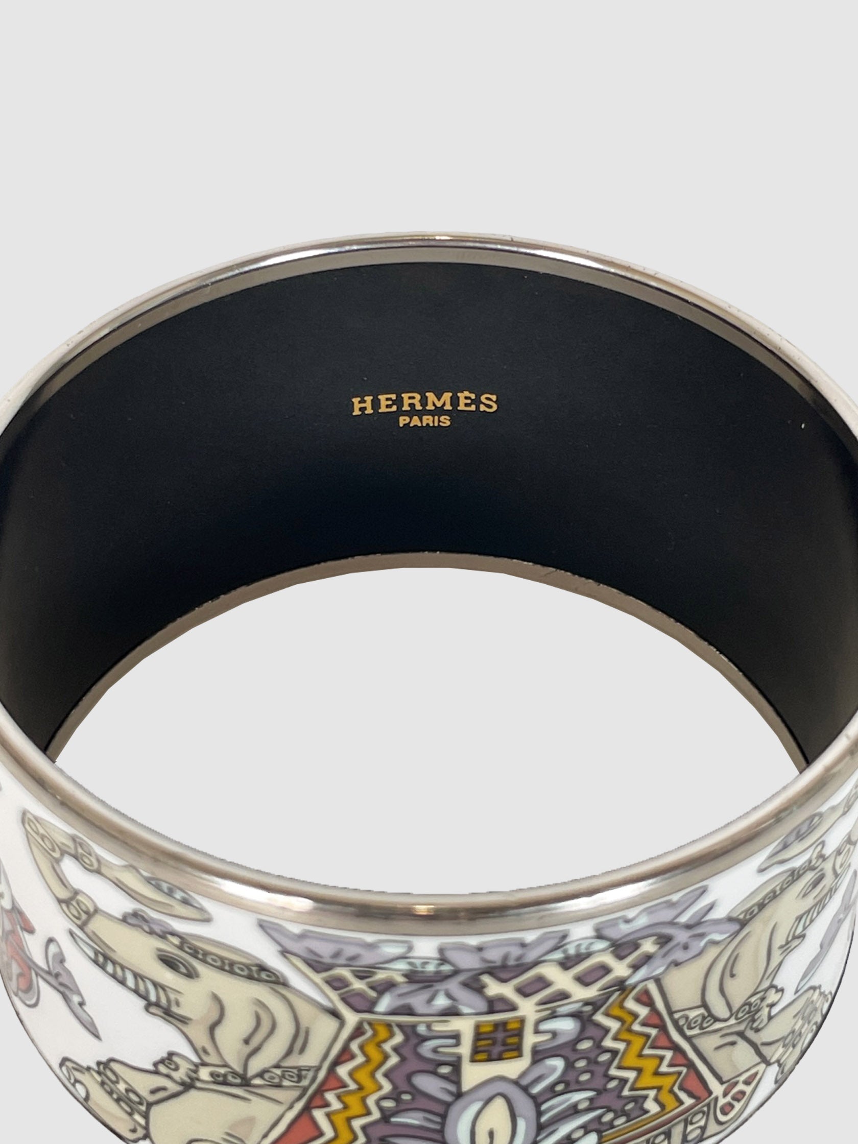 Extra Wide Enamel Printed Bangle