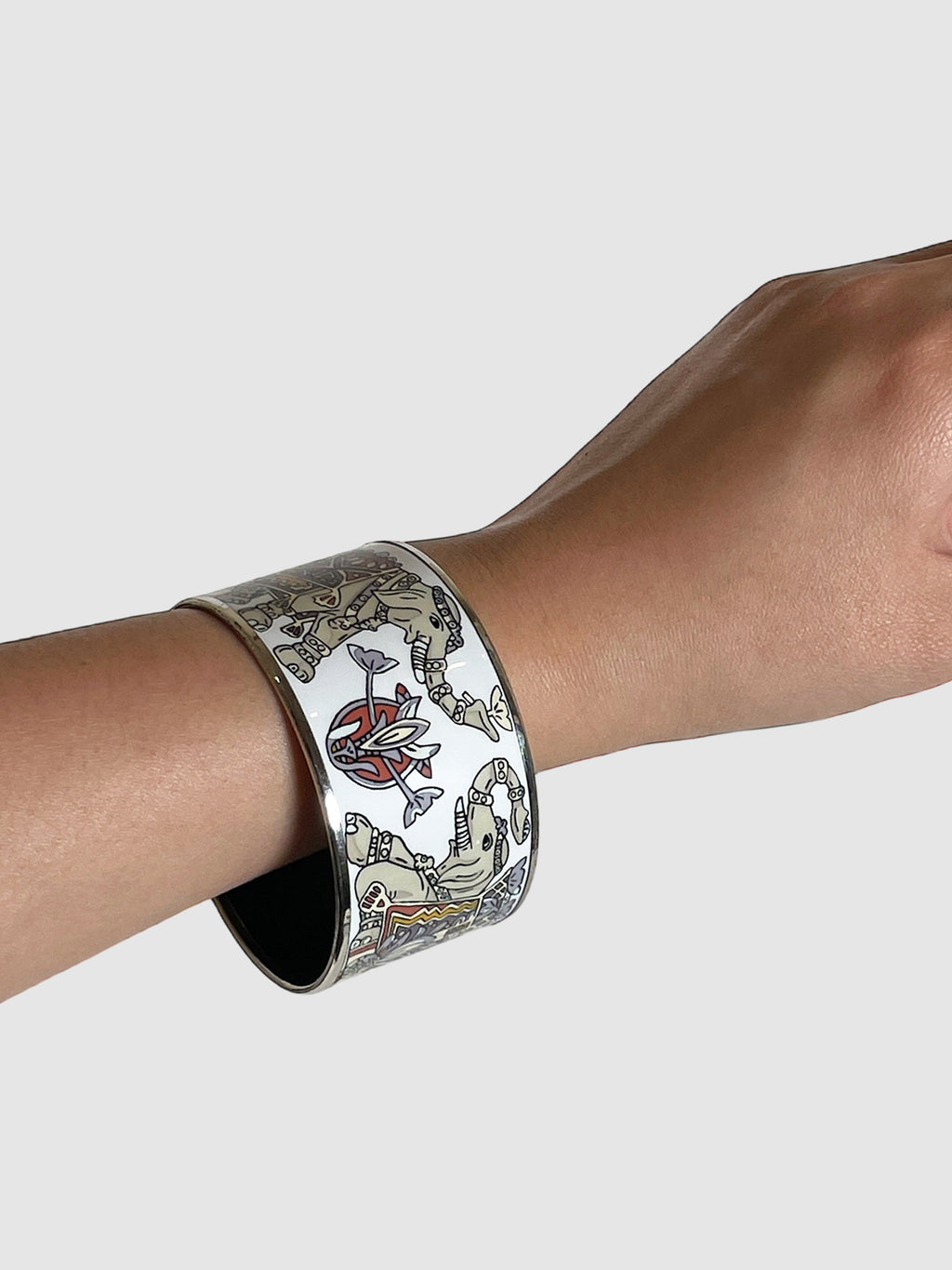 Extra Wide Enamel Printed Bangle