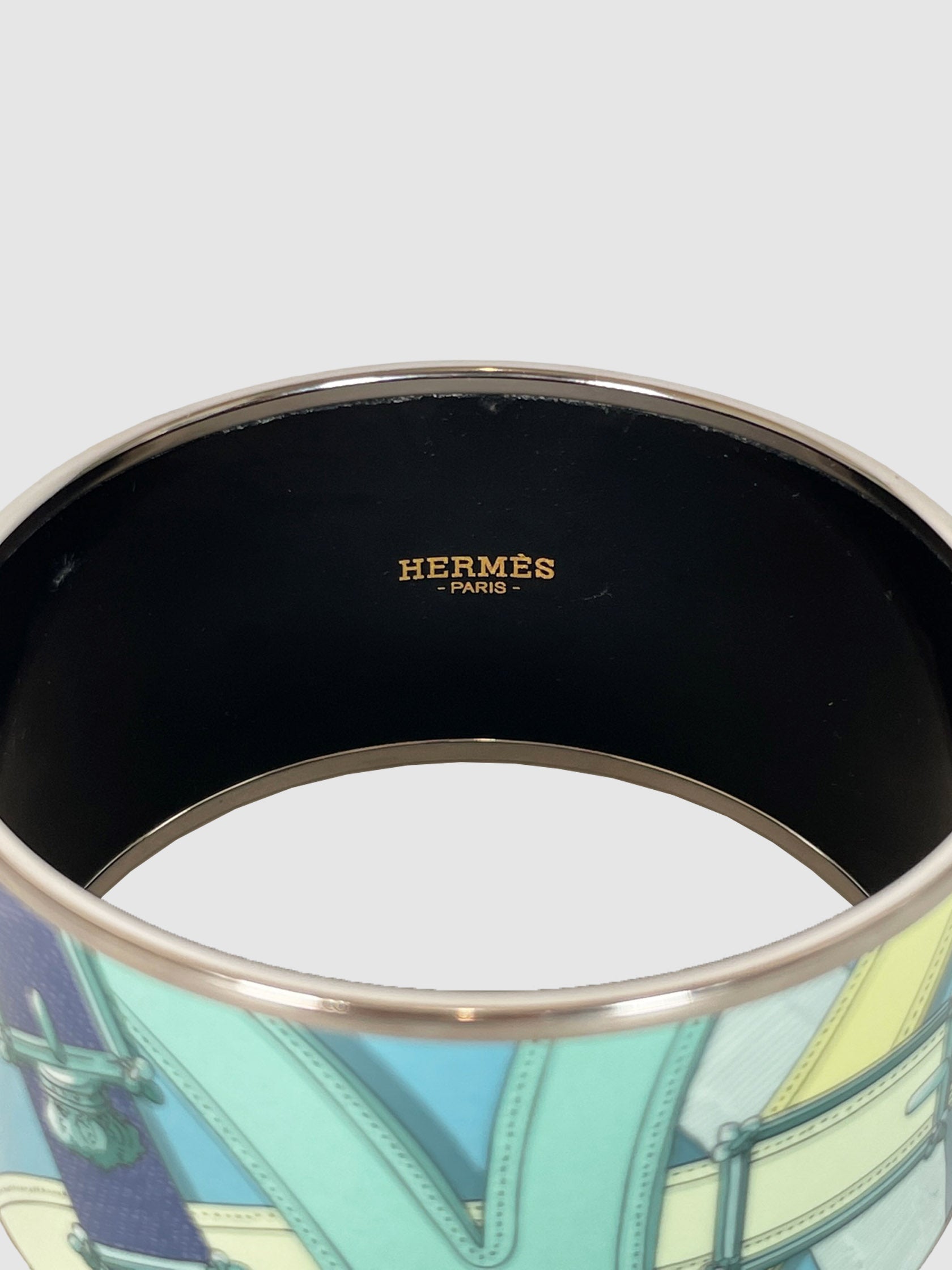 Extra Wide Enamel Printed Bangle