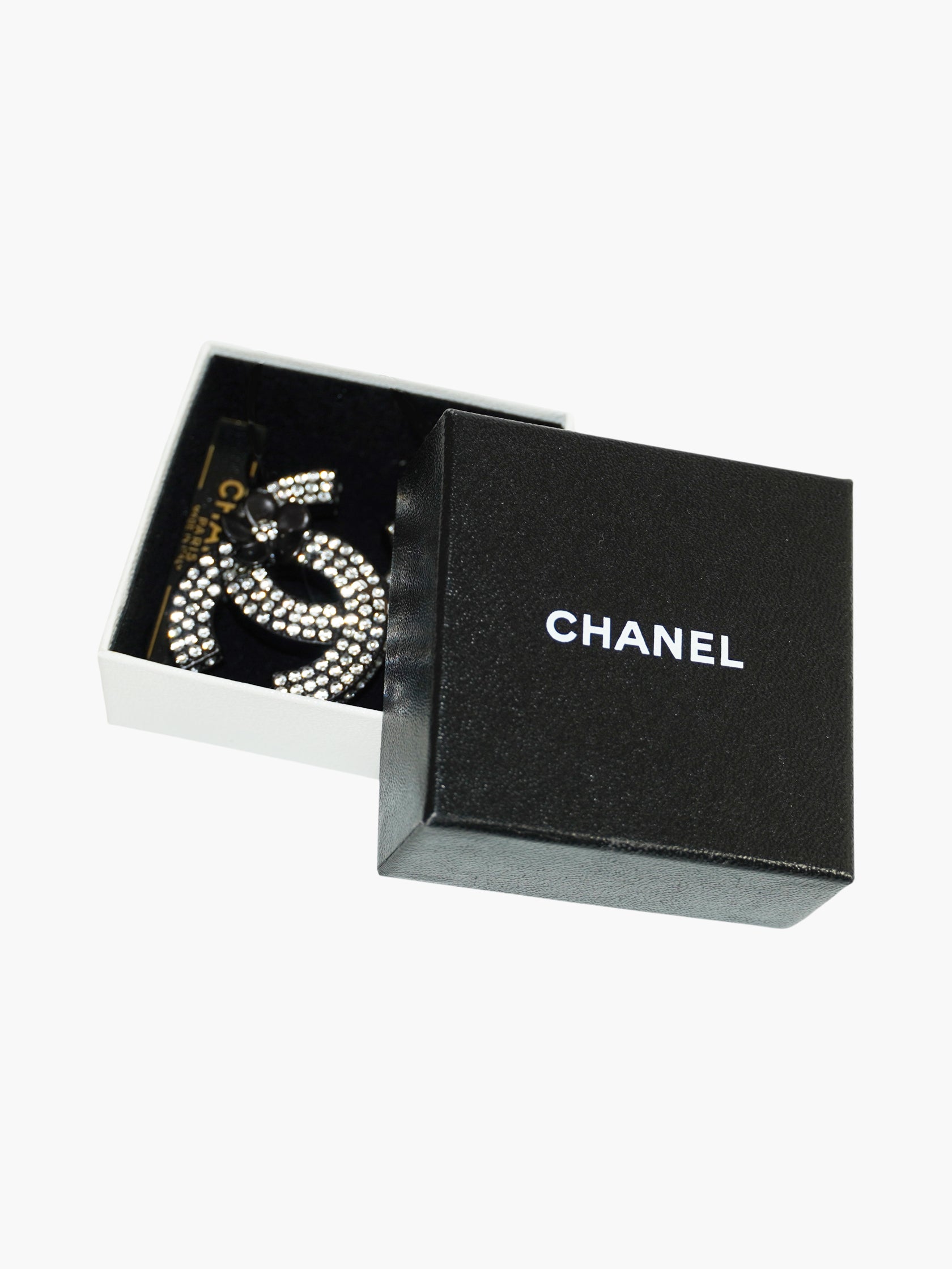 2002 Camellia Rhinestone Brooch