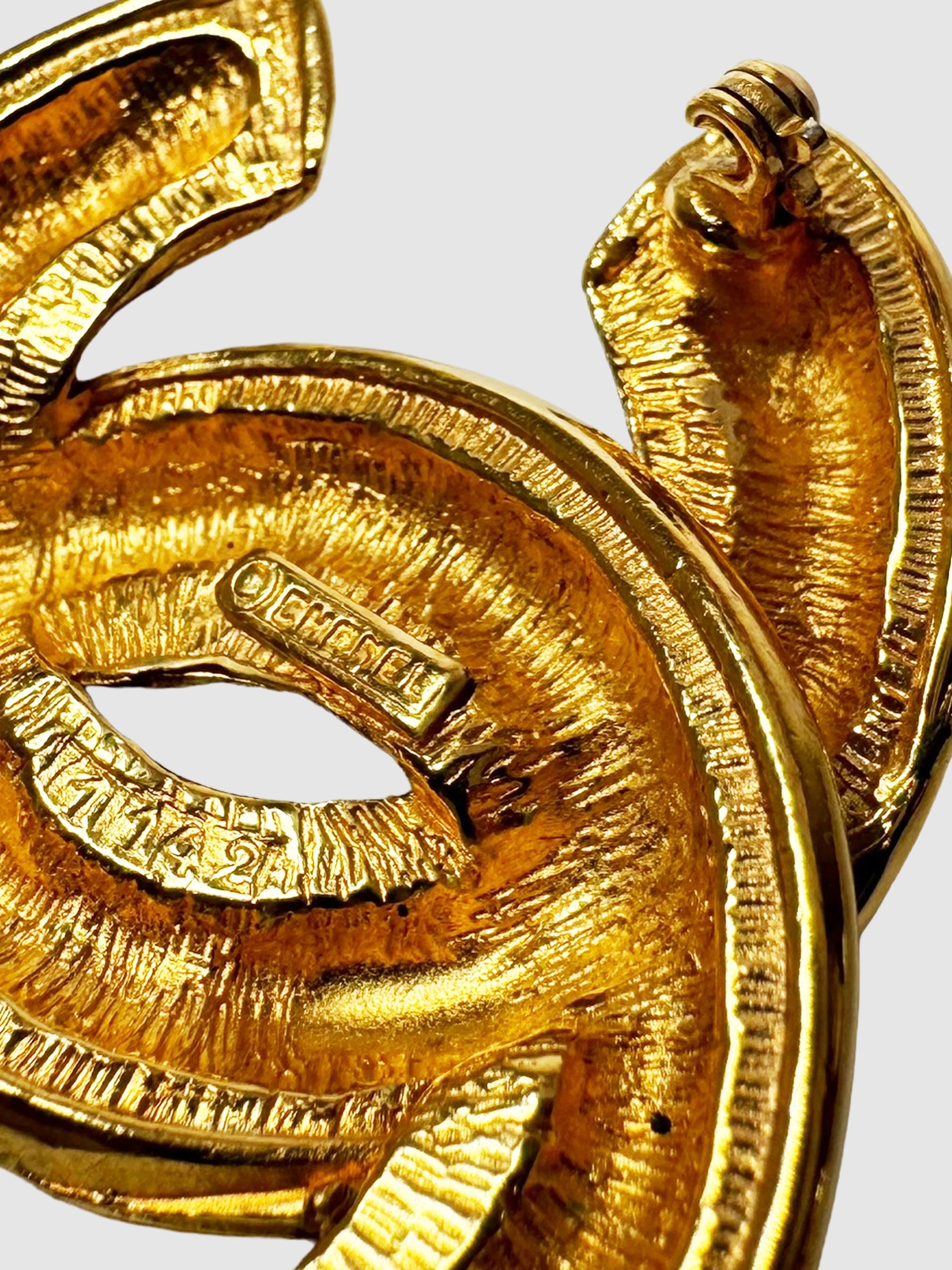 1990-2000s CC Quilted Brooch