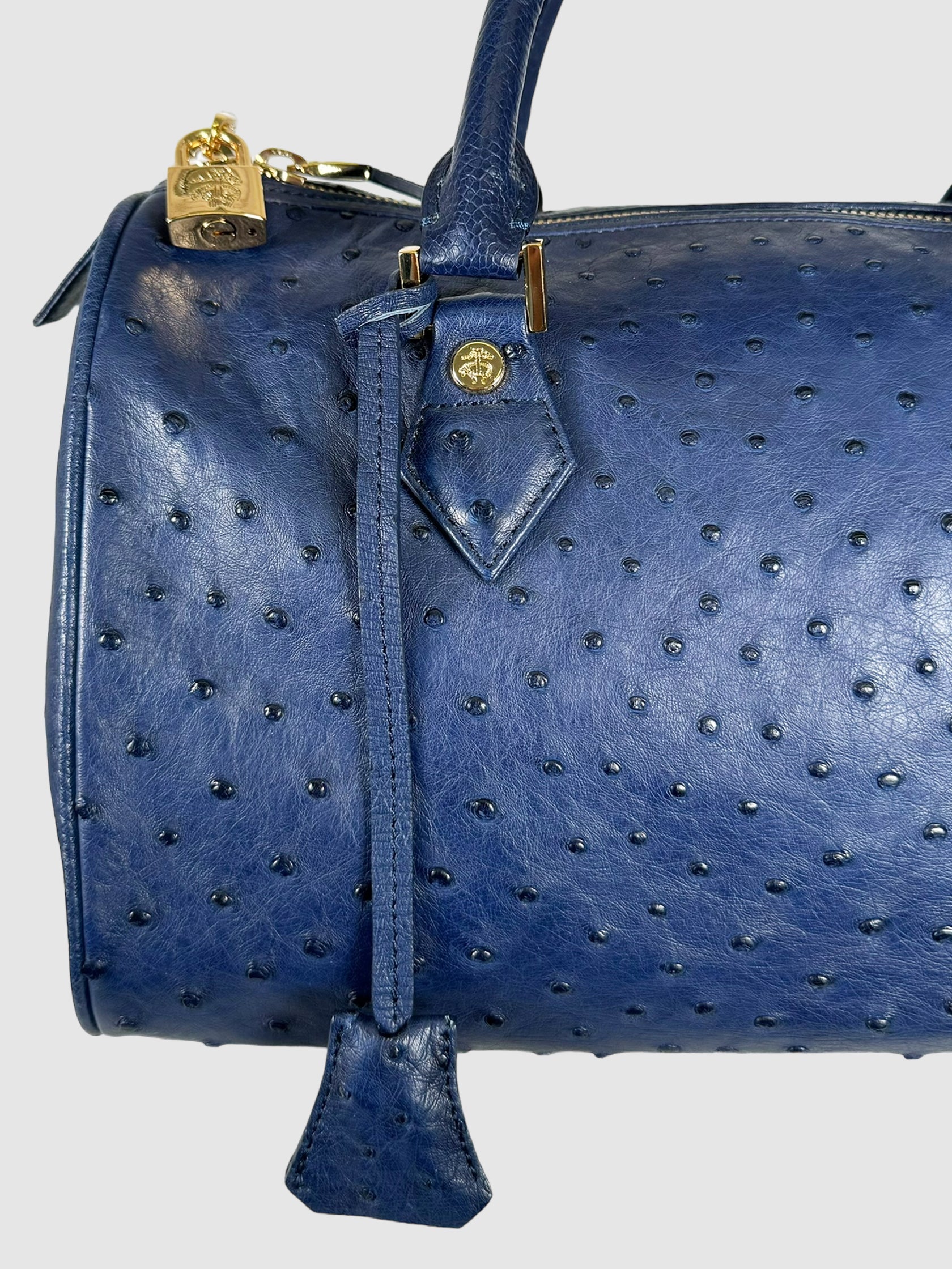Ostrich Barrel Bag