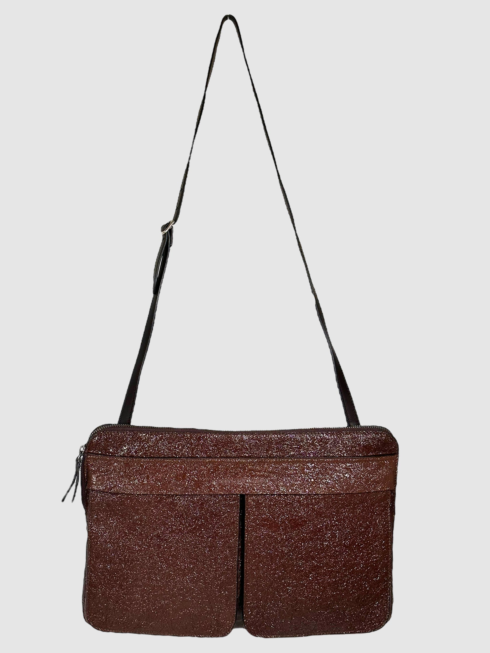 Brunello Cucinelli Shimmery Crossbody Bag / Laptop Sleeve