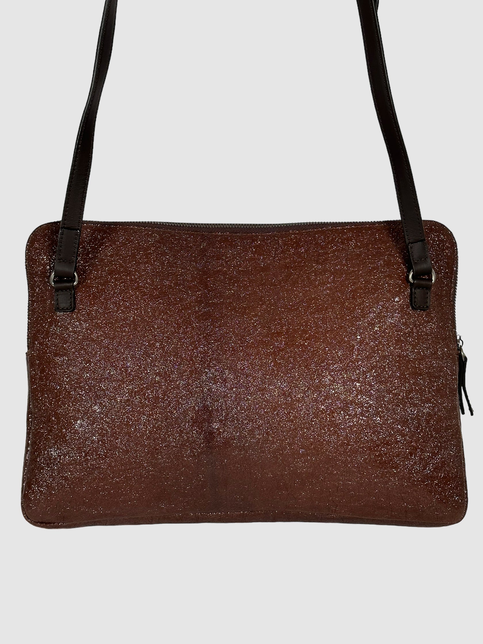 Brunello Cucinelli Shimmery Crossbody Bag / Laptop Sleeve
