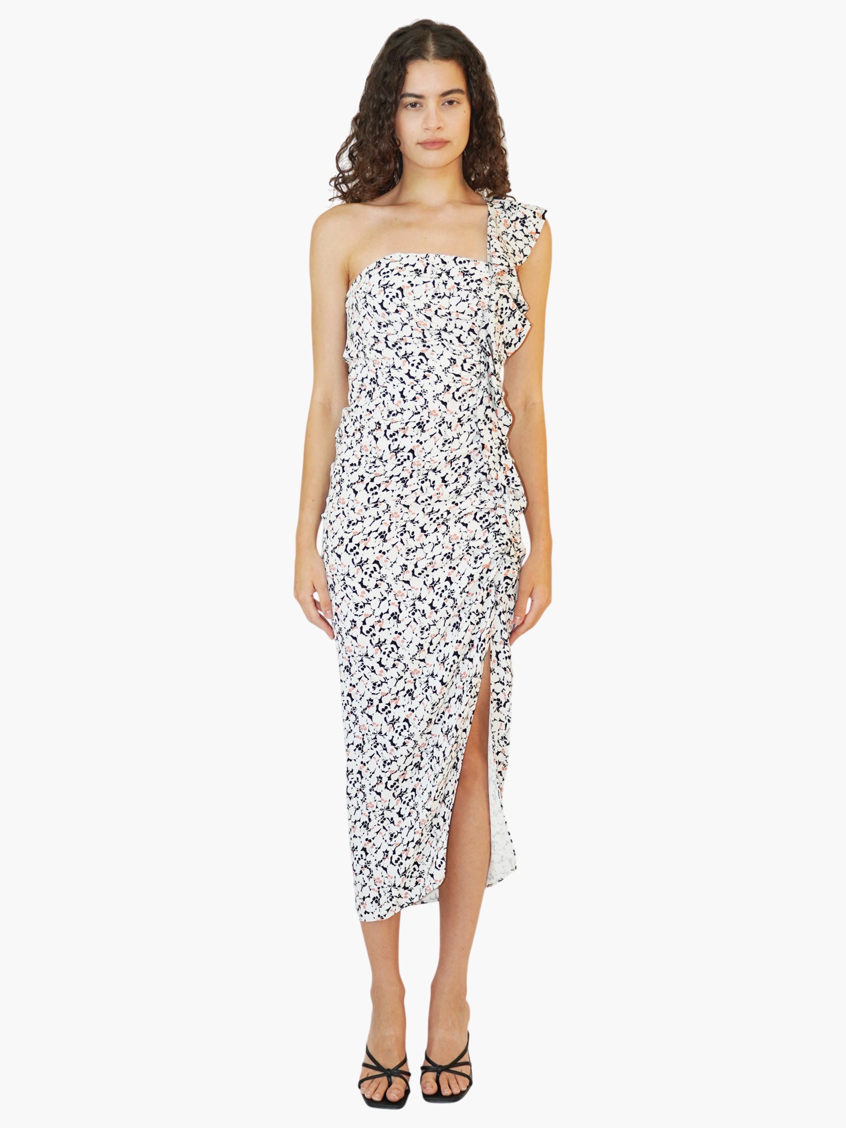 Printed Ruffian Dress