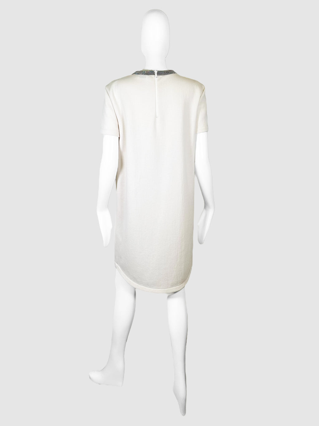 Beaded Collar Mini Dress - Size XL