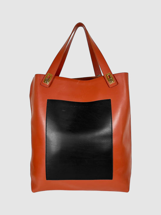 Bi-Colour Shopper Pocket Tote Bag