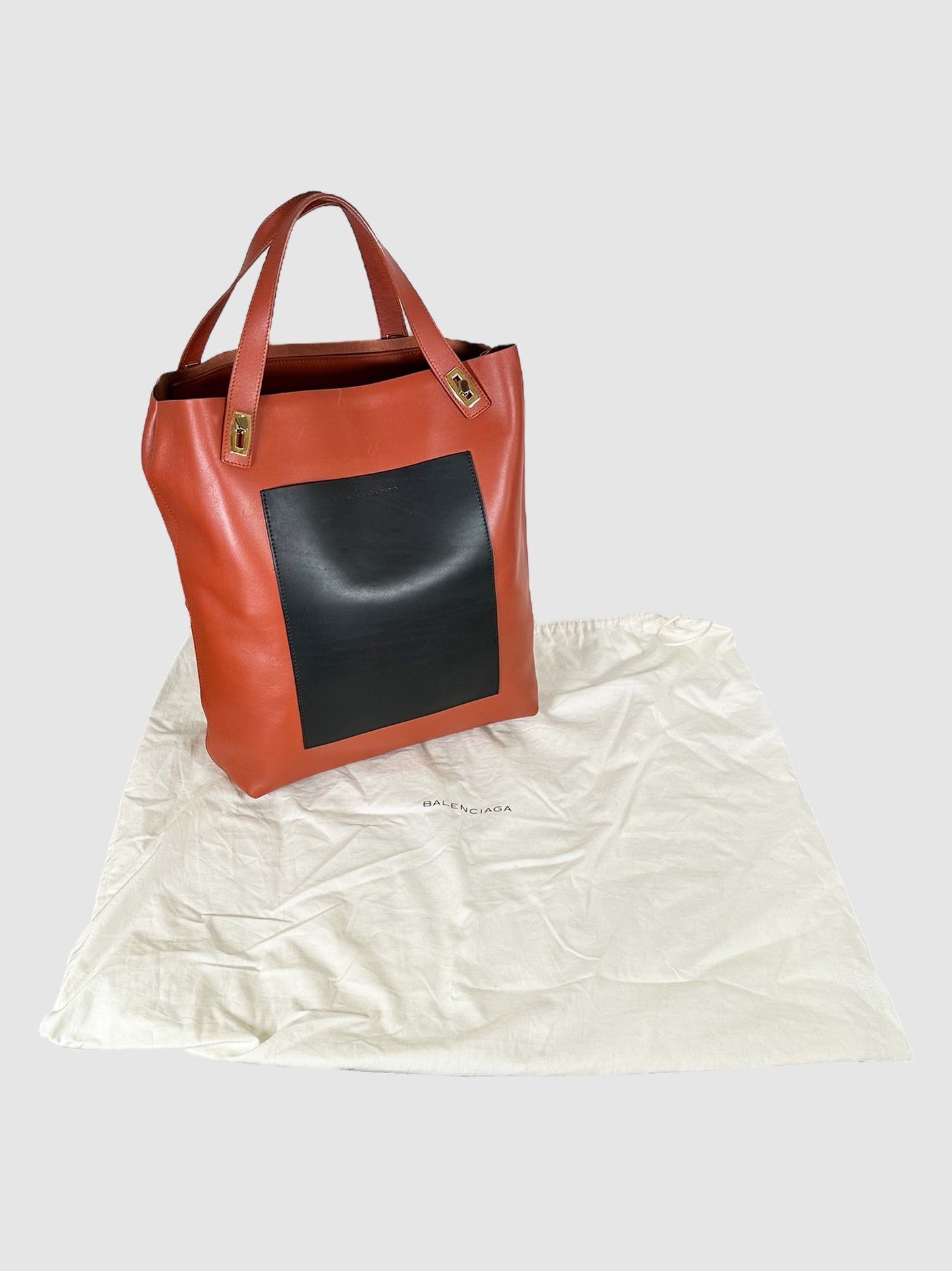 Bi-Colour Shopper Pocket Tote Bag