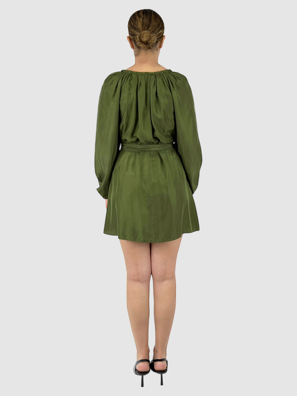 Silk Belted Dress