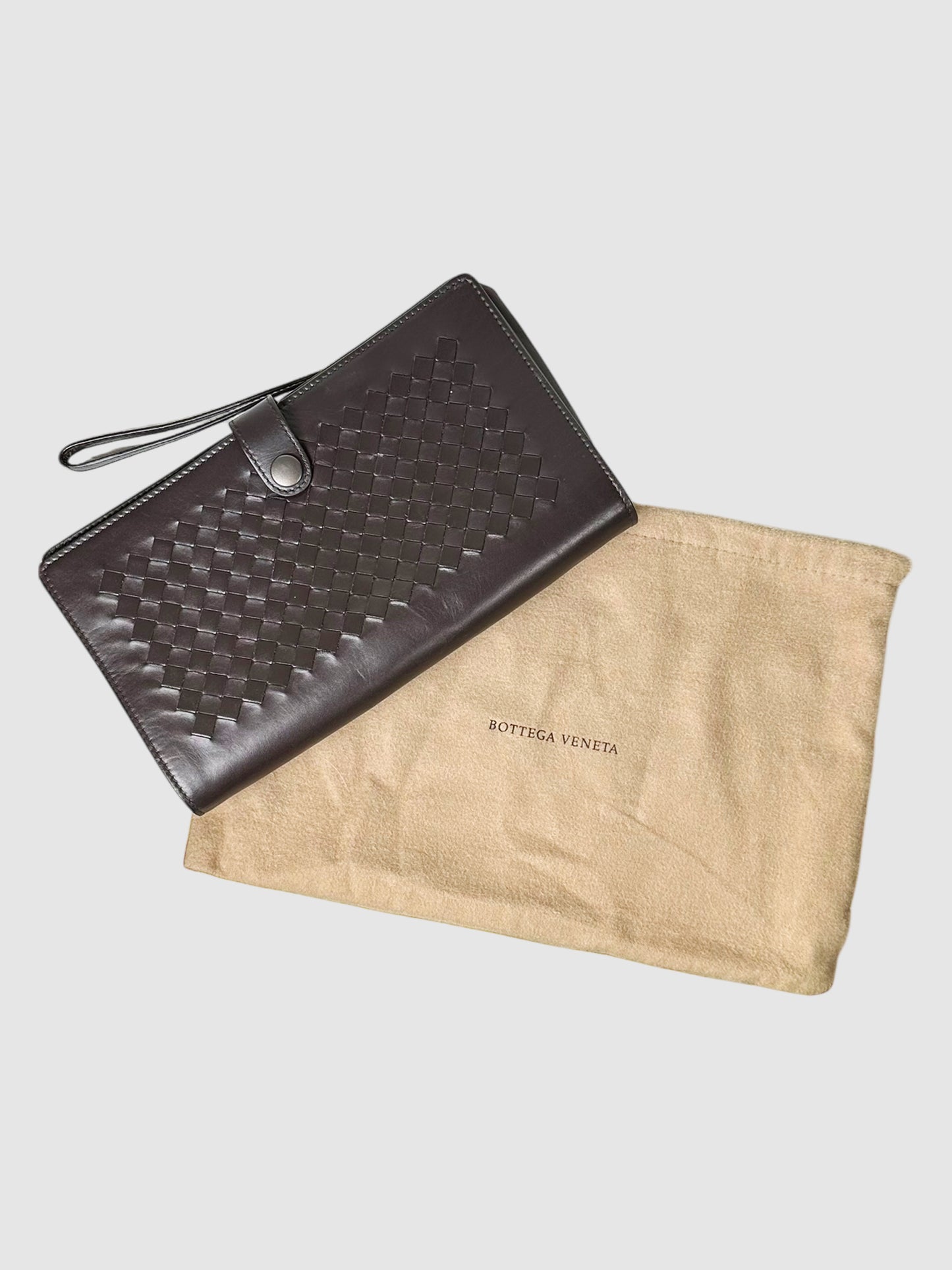 Intrecciato Clutch Wristlet