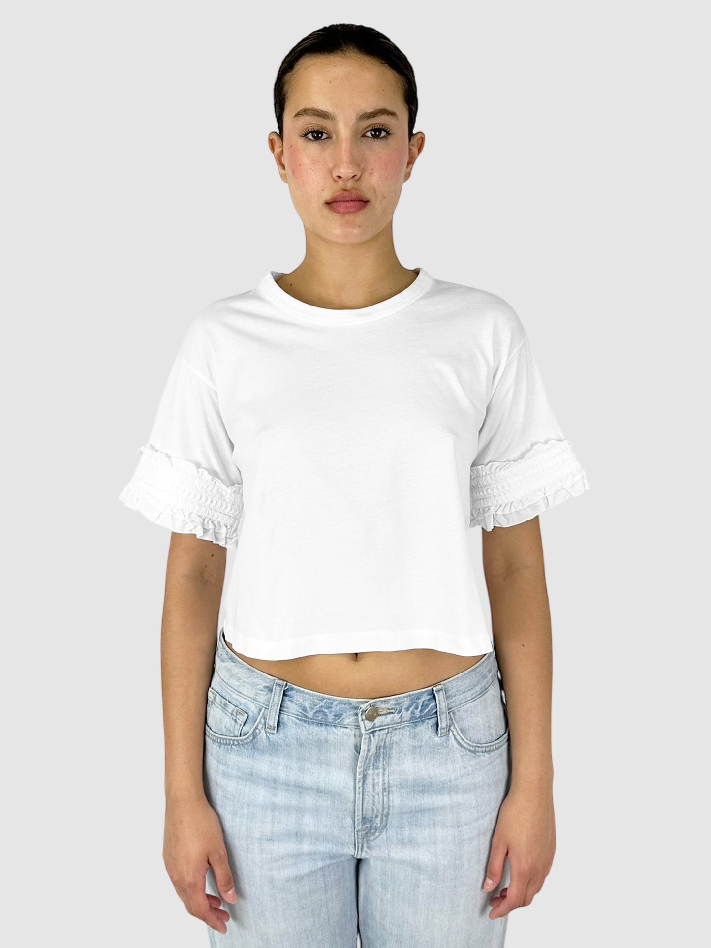 Ruffled Sleeve Top