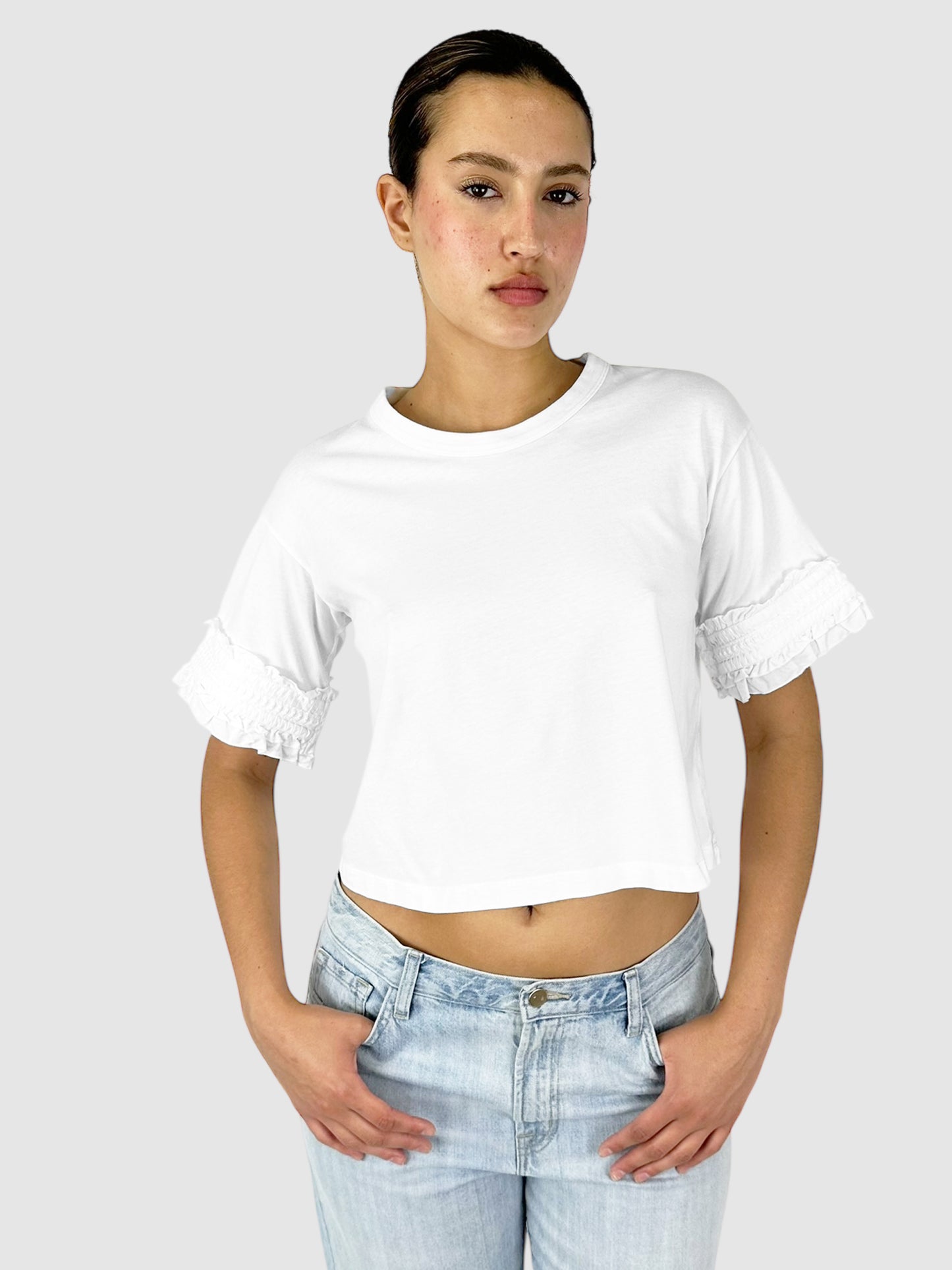 Ruffled Sleeve Top