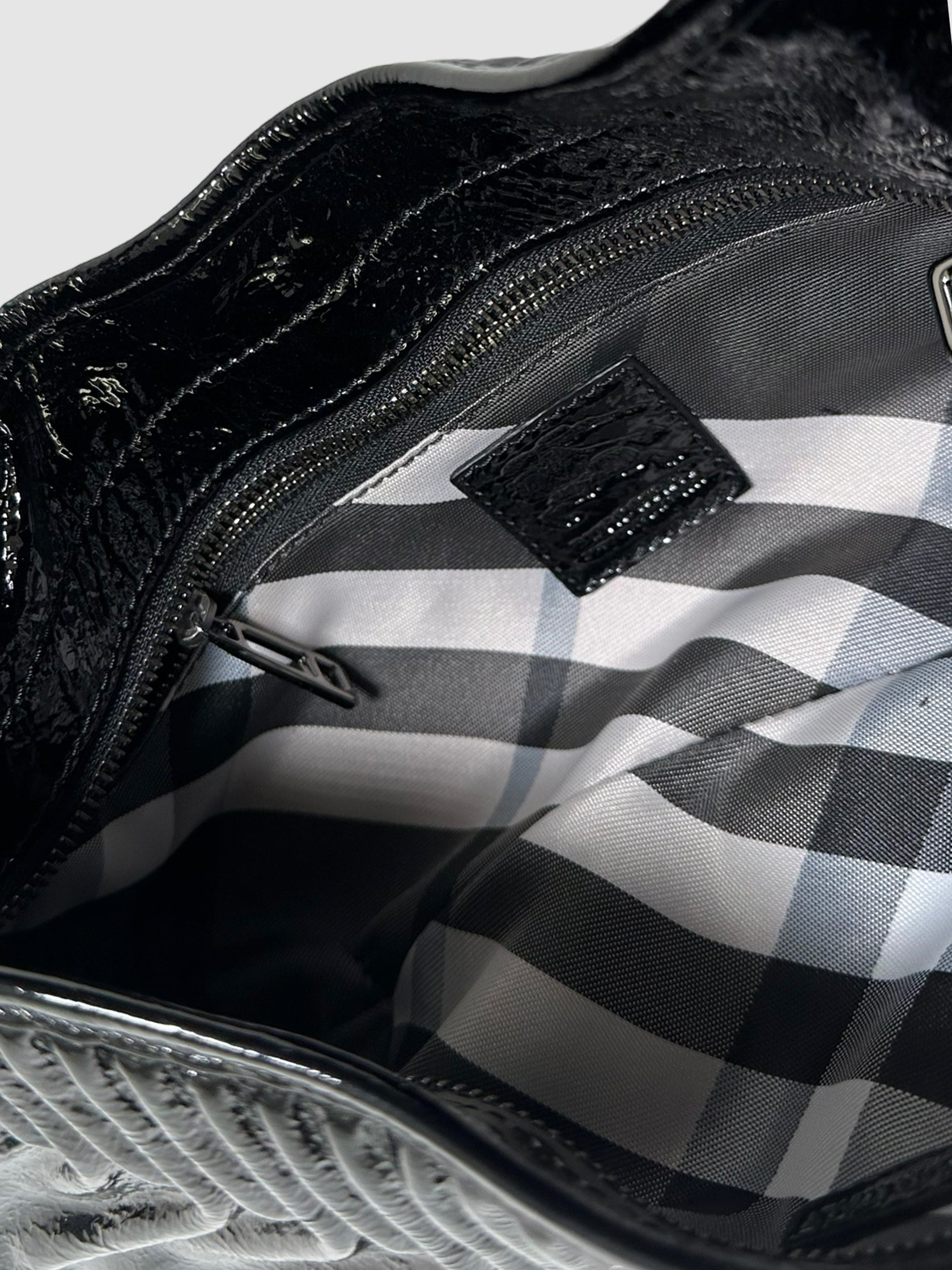 Burberry Patent Leather Shoulder Bag