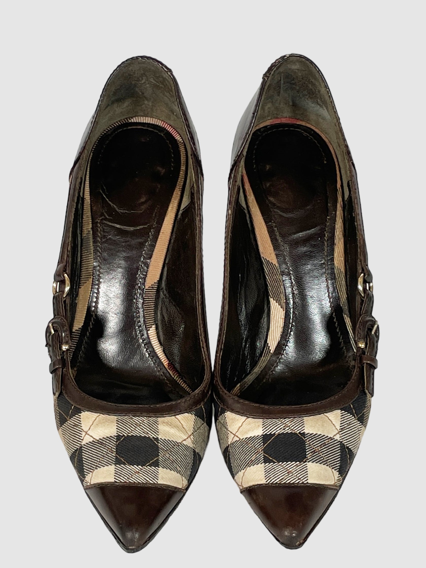 Nova Check Print Pumps - Size 37