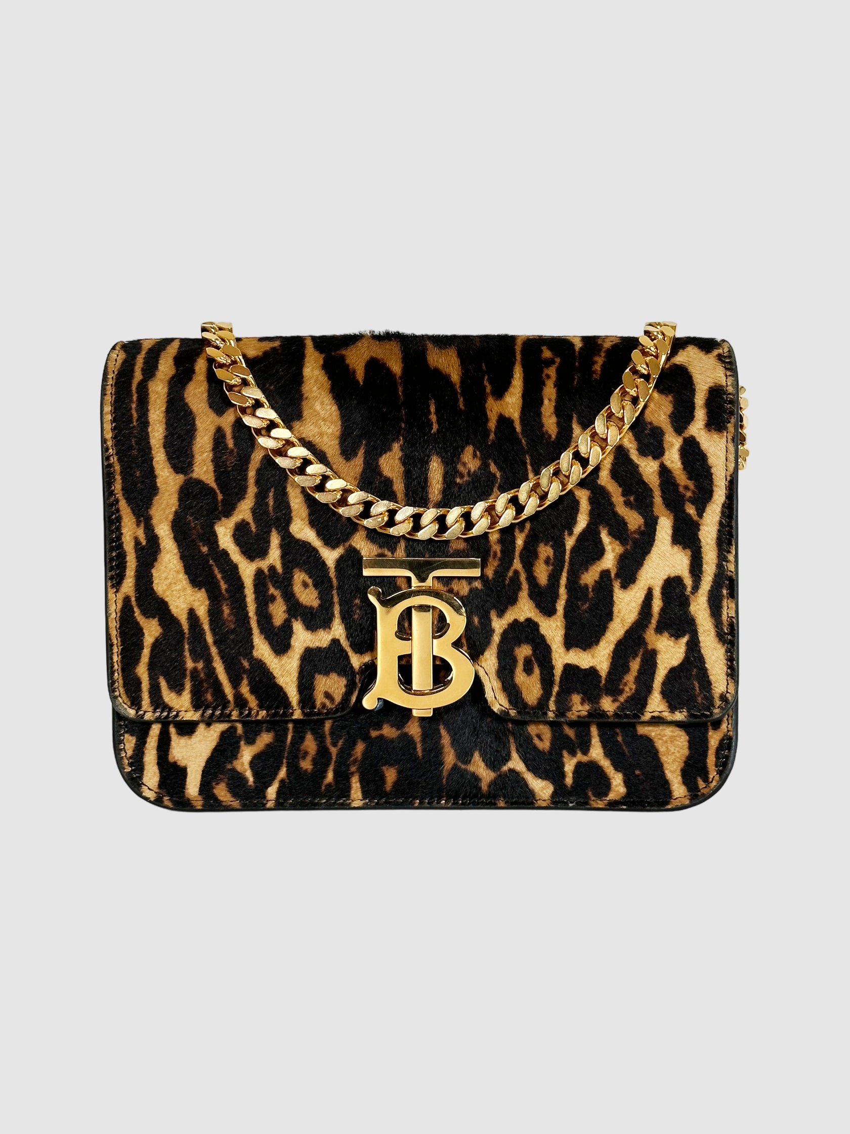 Burberry Animal Print TB Shoulder Bag