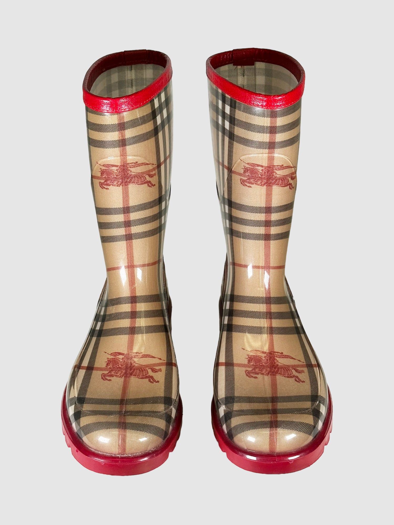 Burberry rain clearance boots size 4