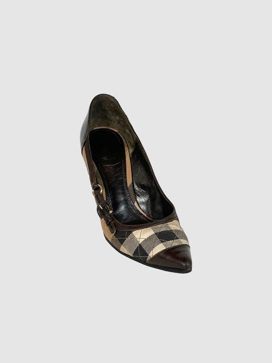 Nova Check Print Pumps - Size 37