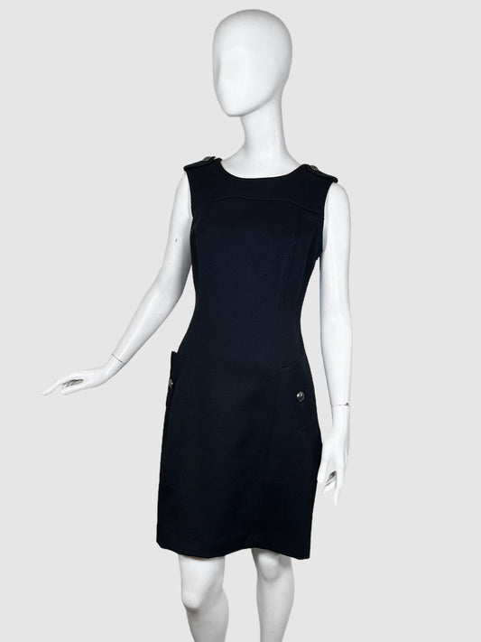 Burberry Wool Bled Sleeveless Mini Dress - Size 10