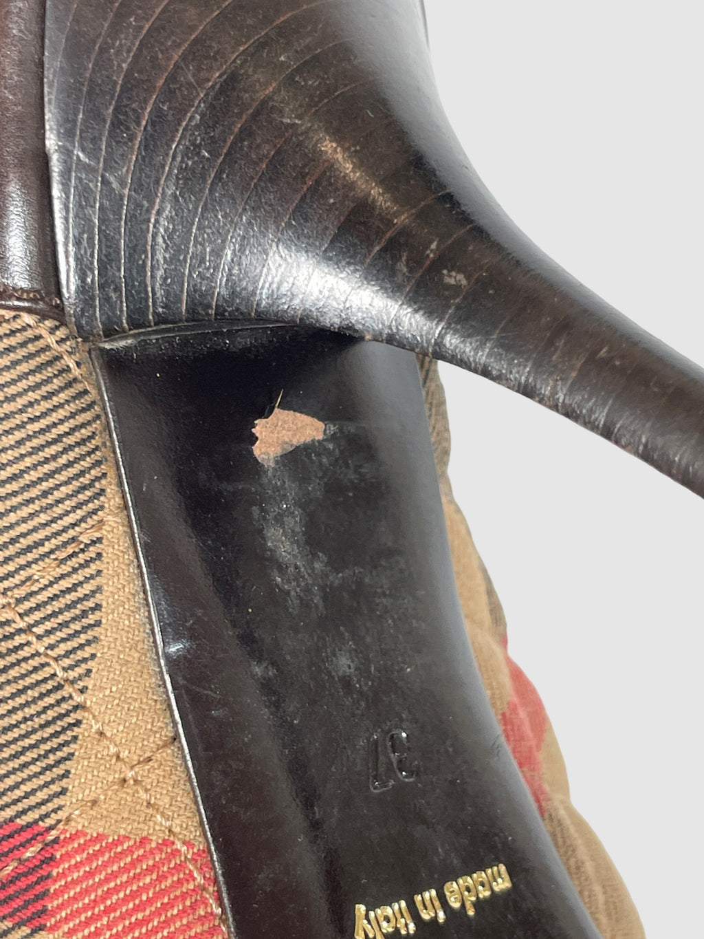 Nova Check Print Pumps - Size 37