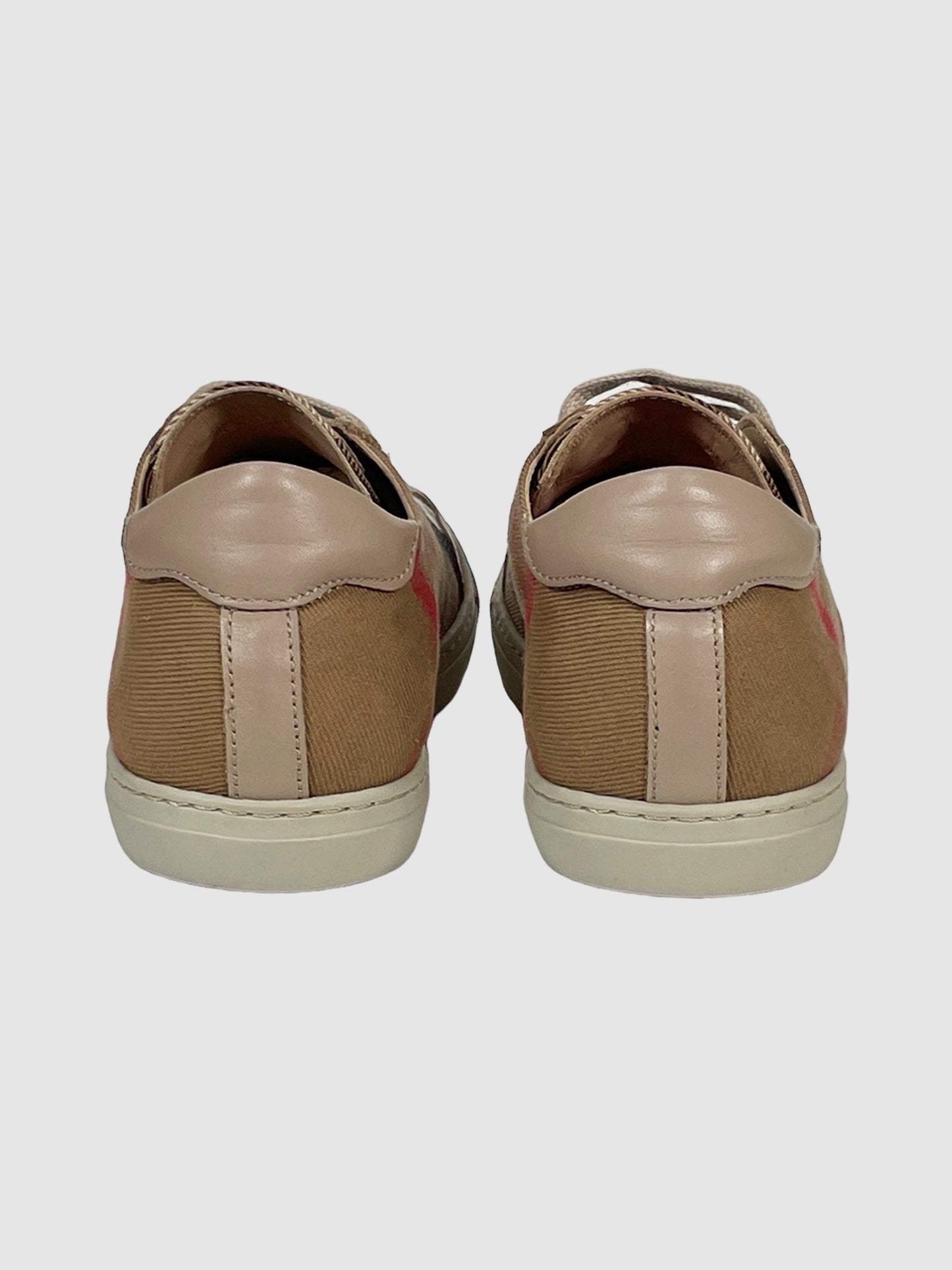 Leather Nova Check Sneakers - Size 36