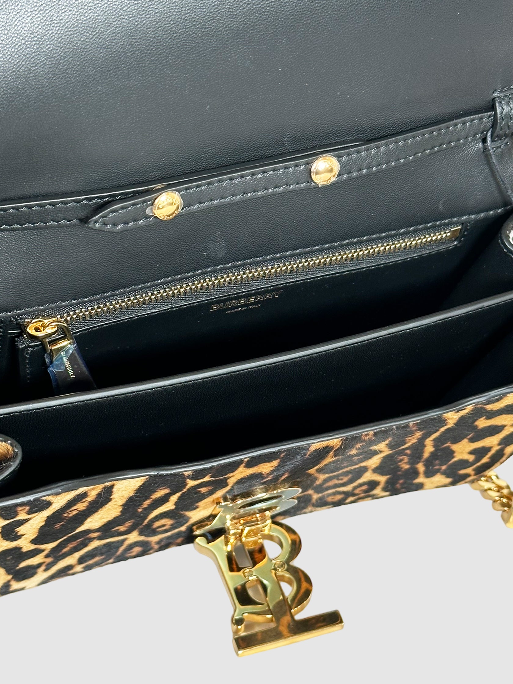 Burberry Animal Print TB Shoulder Bag