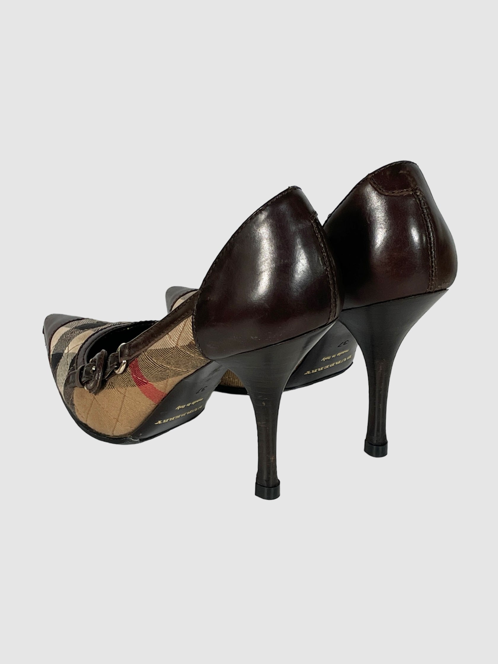 Nova Check Print Pumps - Size 37