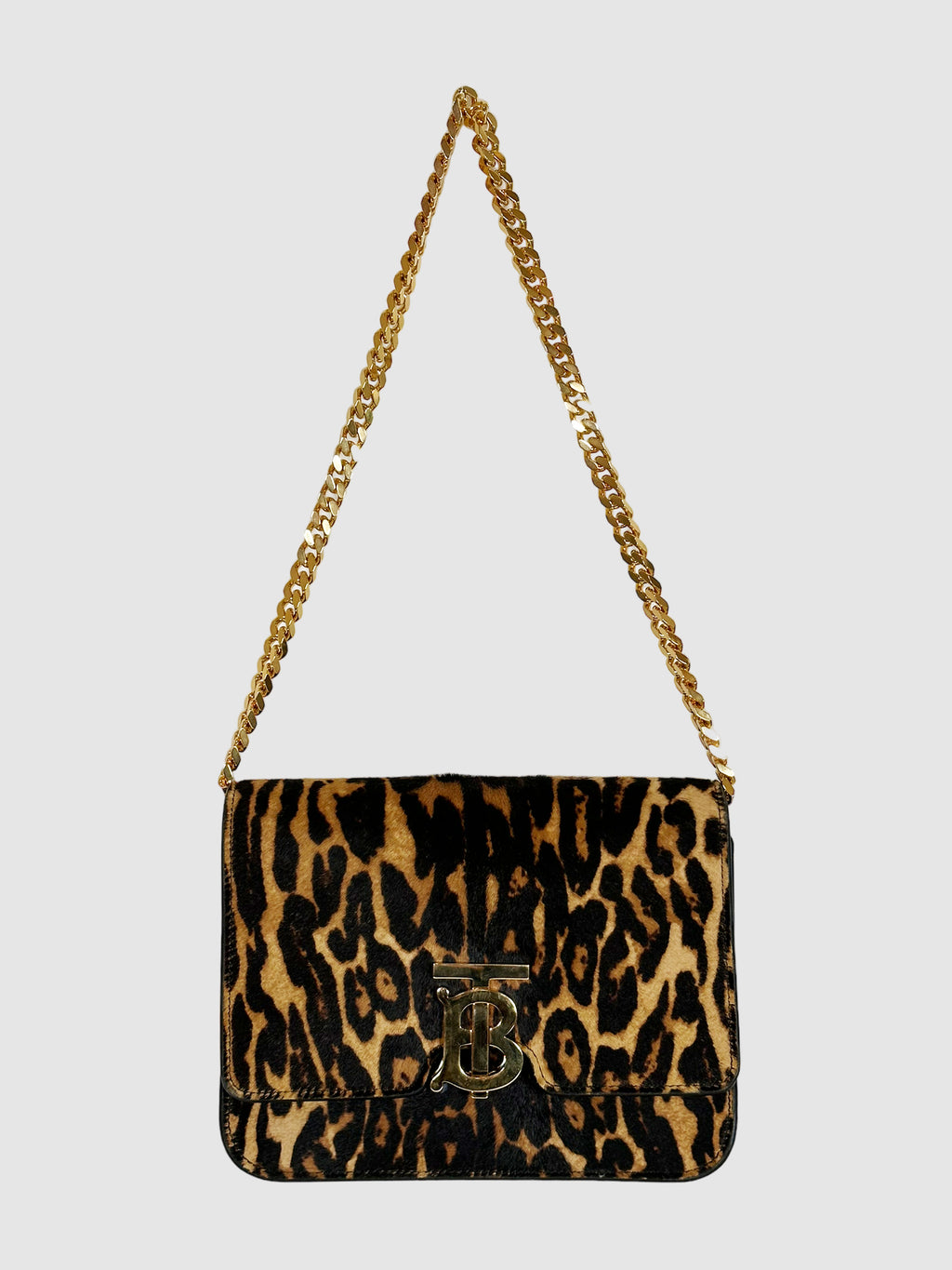 Burberry Animal Print TB Shoulder Bag