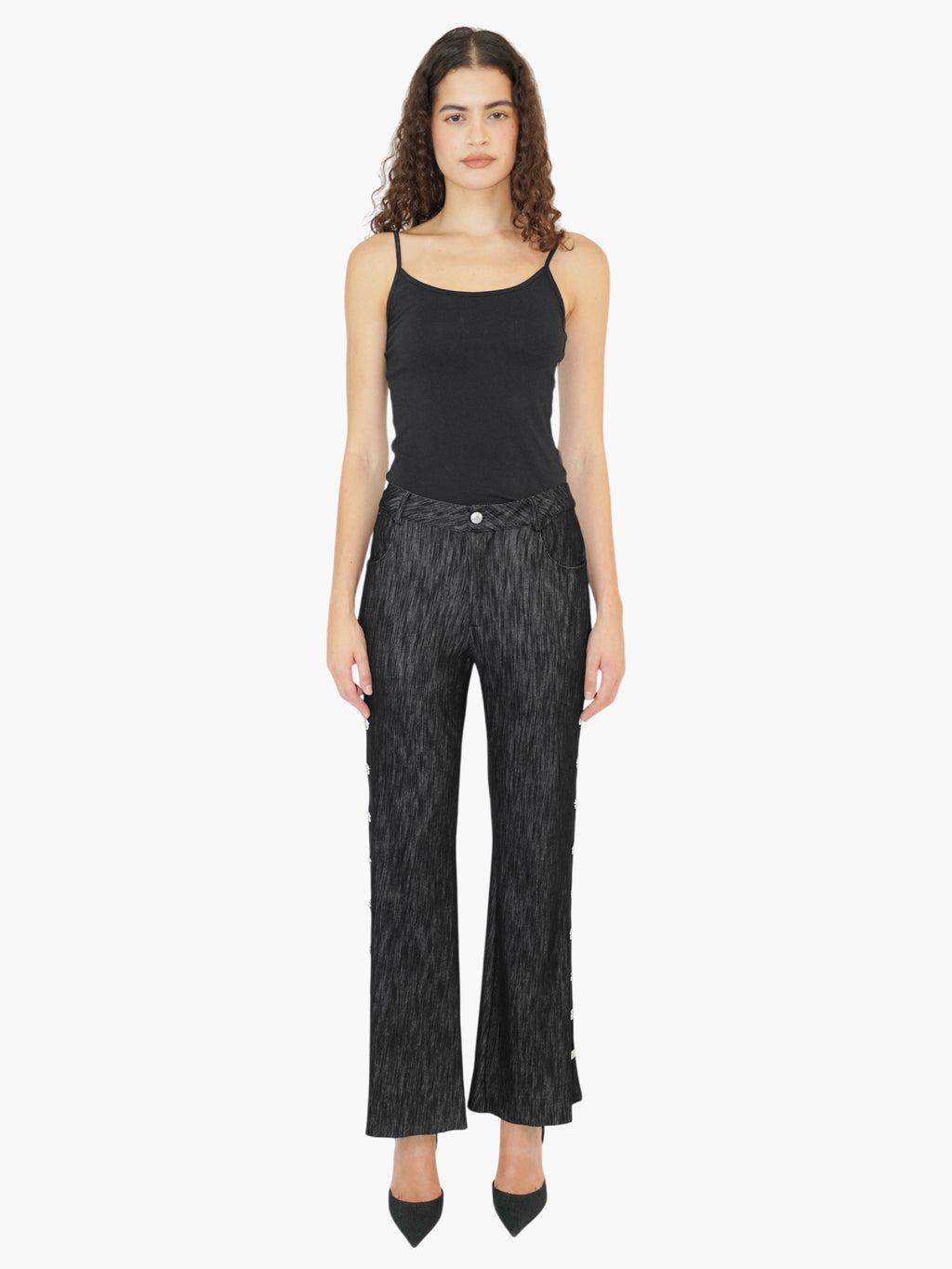 Side Button Pants