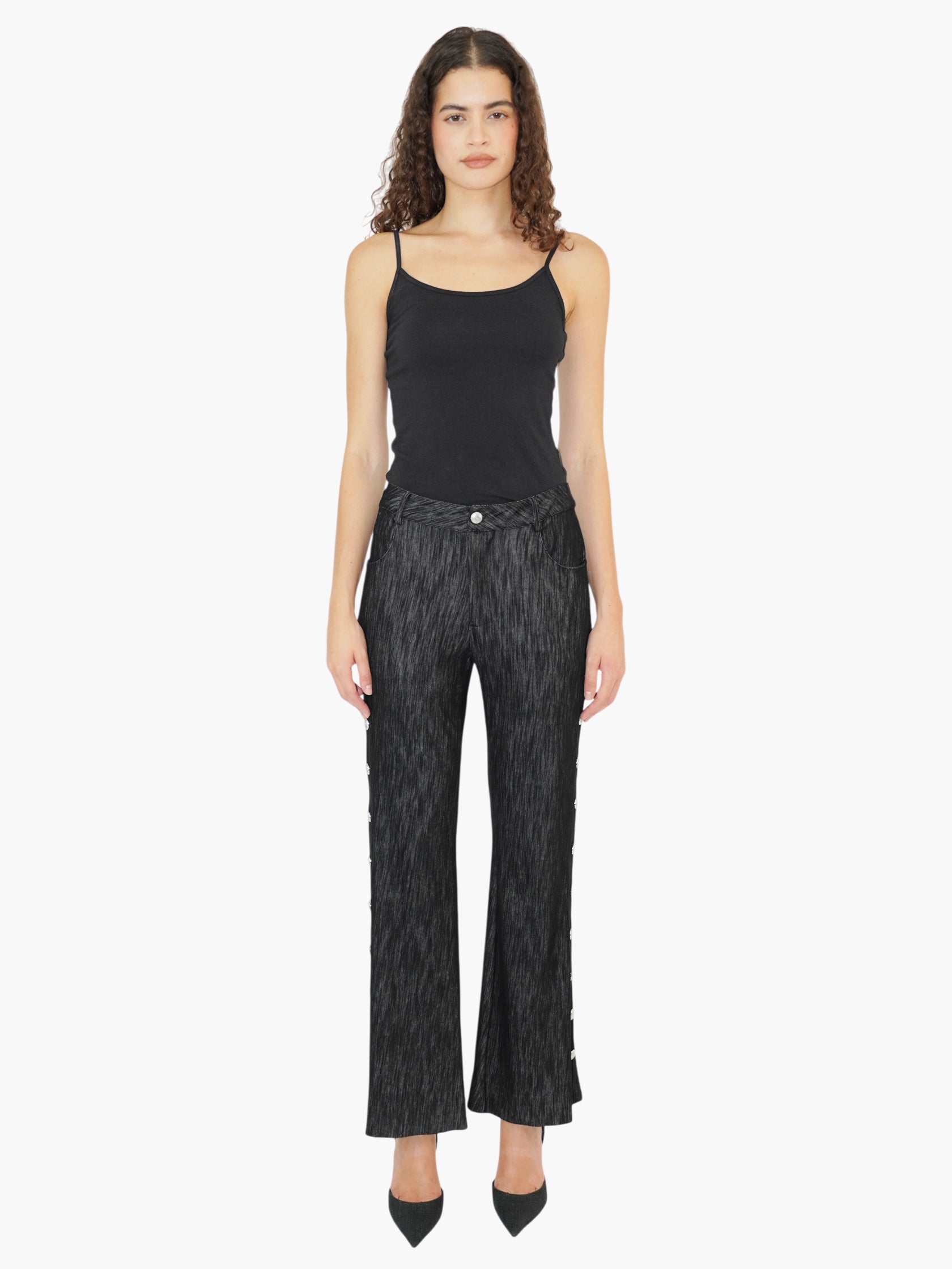 Side Button Pants