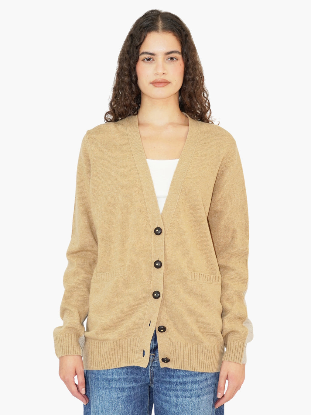 Wool Button-Up Cardigan