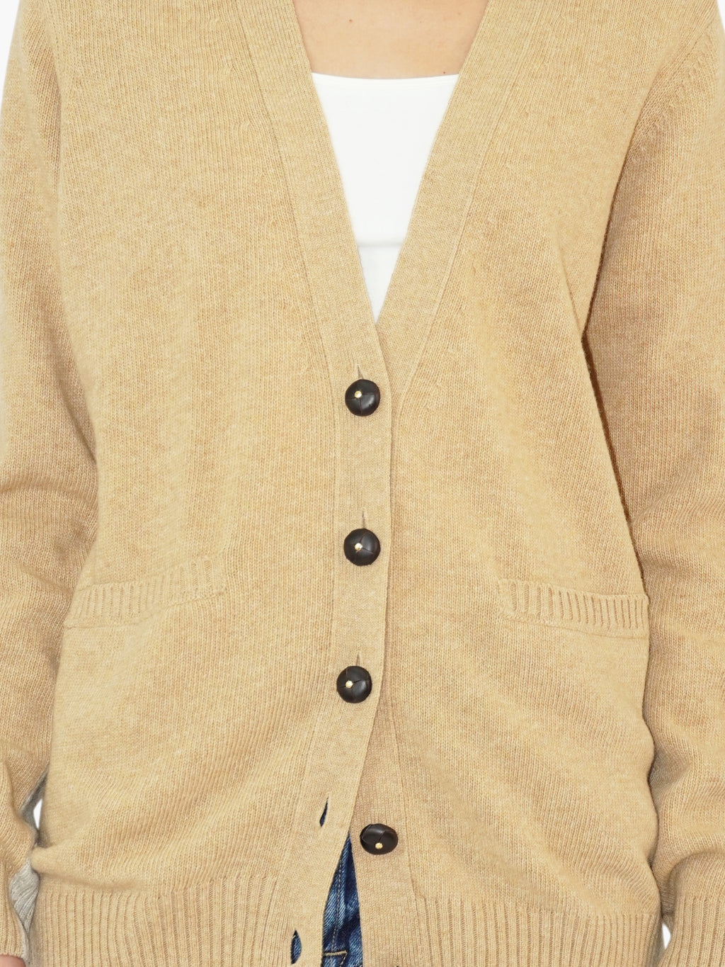 Wool Button-Up Cardigan