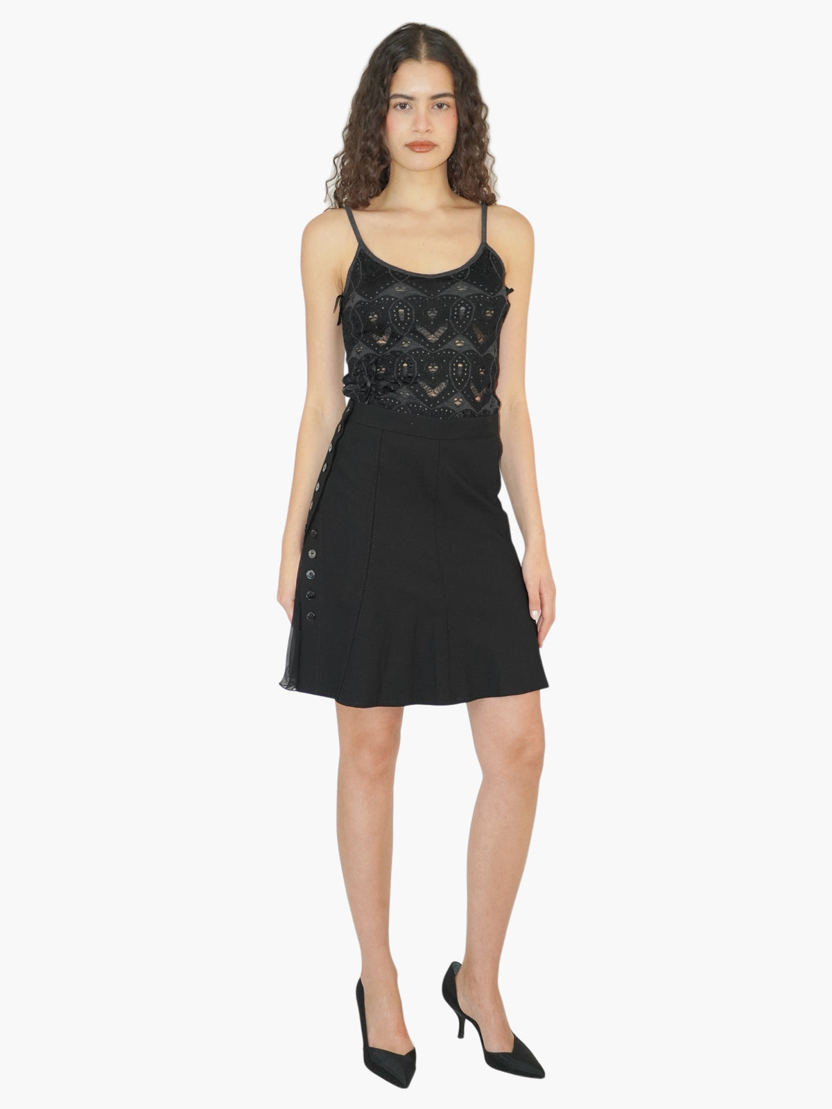 Side Button Skirt