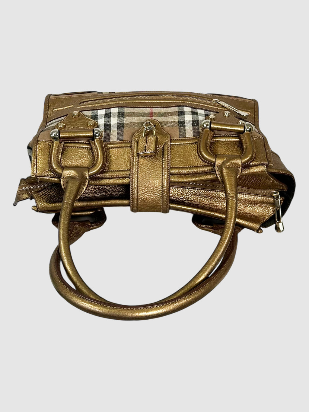 Metallic House Check Manor Tote Bag