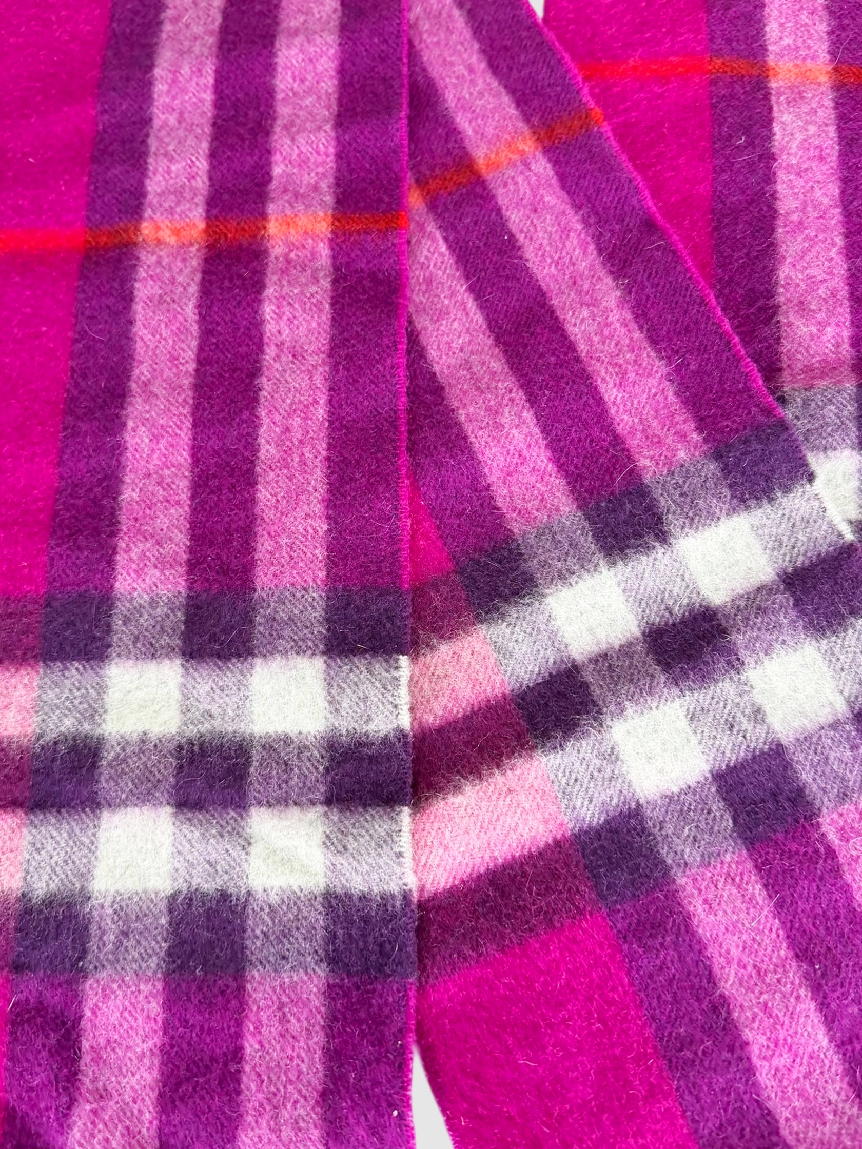 Check Cashmere Scarf