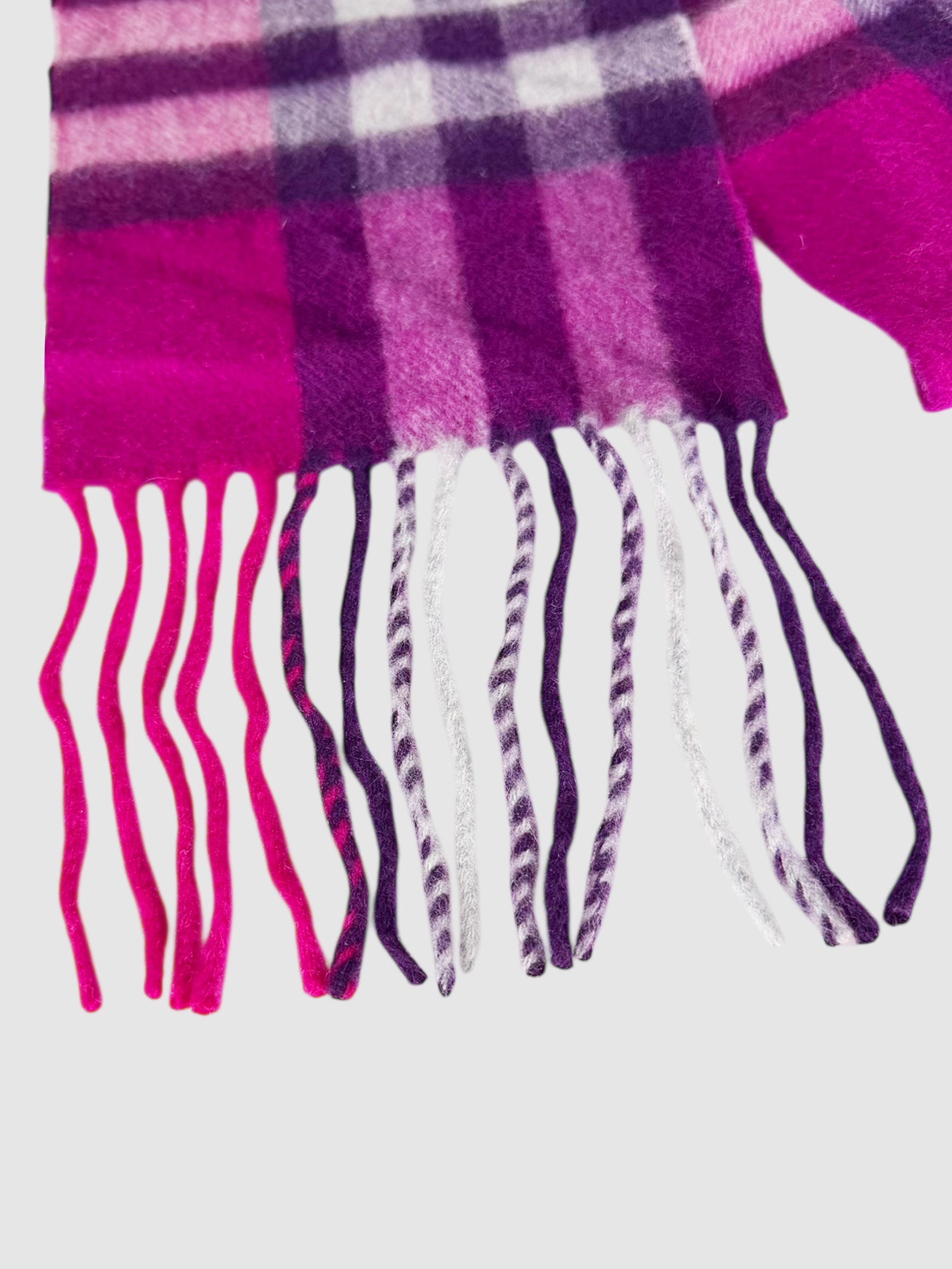 Check Cashmere Scarf